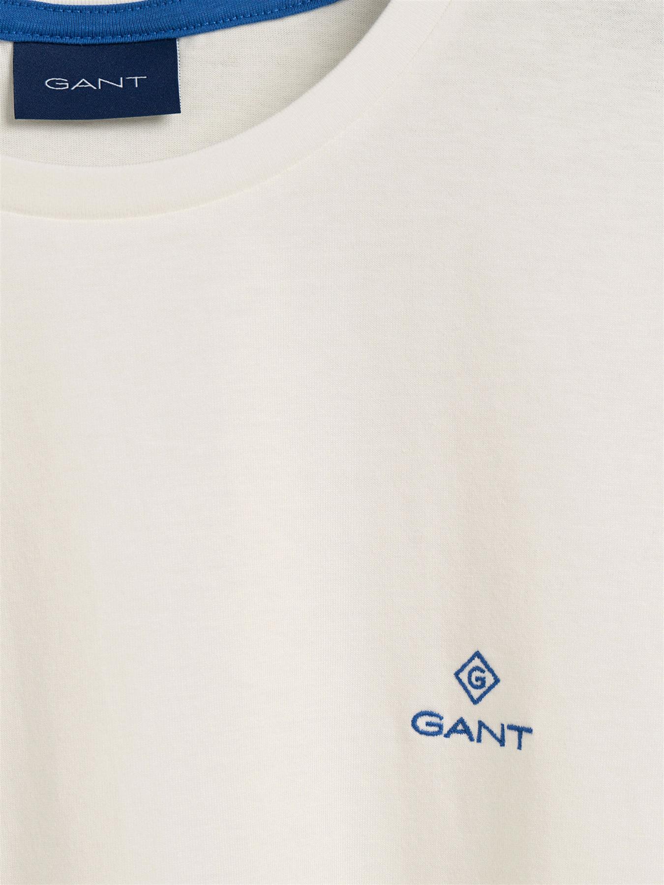 GANT Algodón Hombre Camisetas Manga Corta Casual Top Cuello Redondo Talla UK - Imagen 95 de 95
