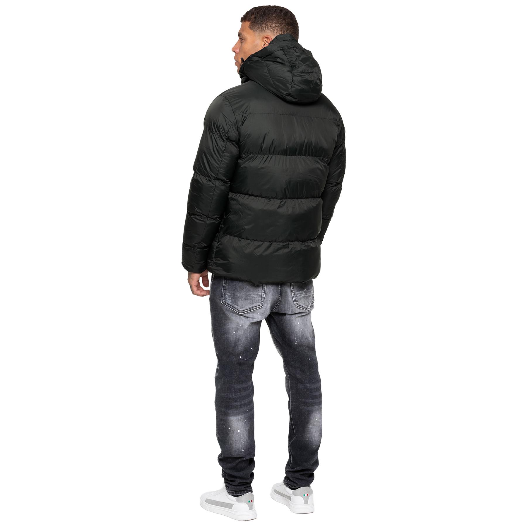 Kruze Hombre Chaqueta Acolchada Impermeable Invierno Suave Cálido Casual Capucha - Picture 14 of 28