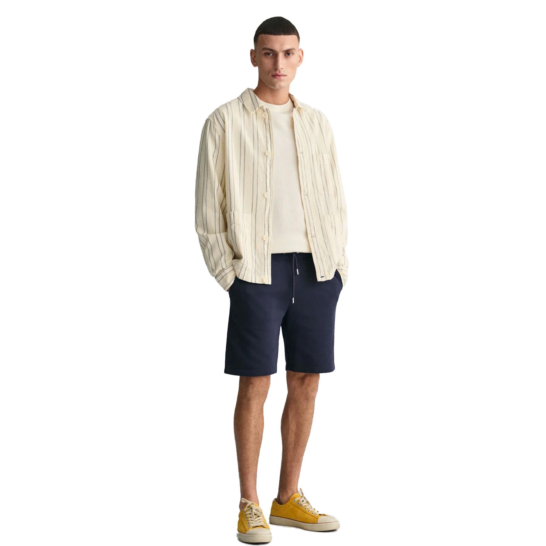 Gant Mens Shield Sweat Shorts Casual Cotton Summer Elasticated Half Pants - Picture 32 of 40
