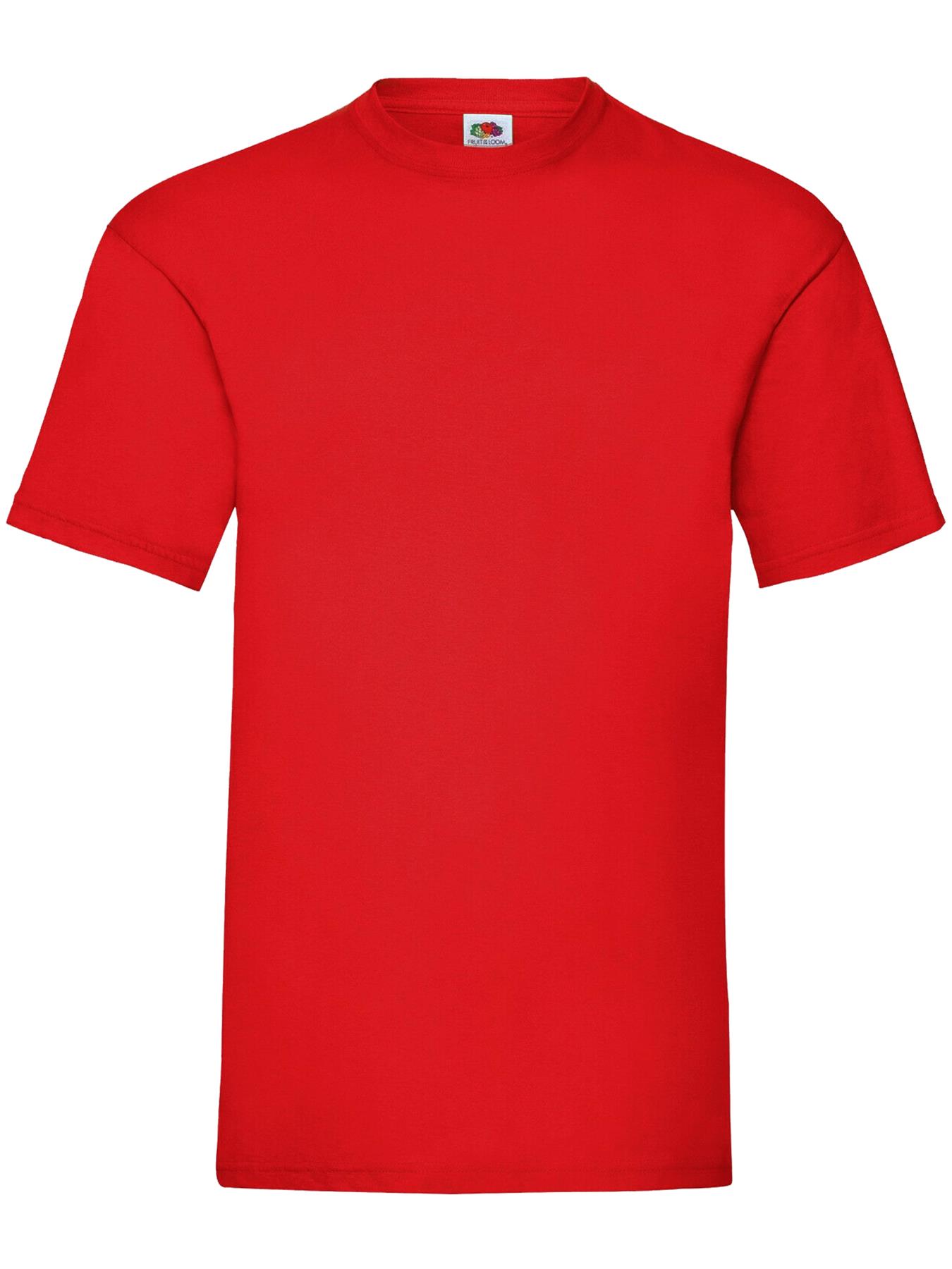 Fruit of the Loom Mens 5 Pack T-Shirts 100% Cotton Plain Solid Tee Shirt - Picture 27 of 36