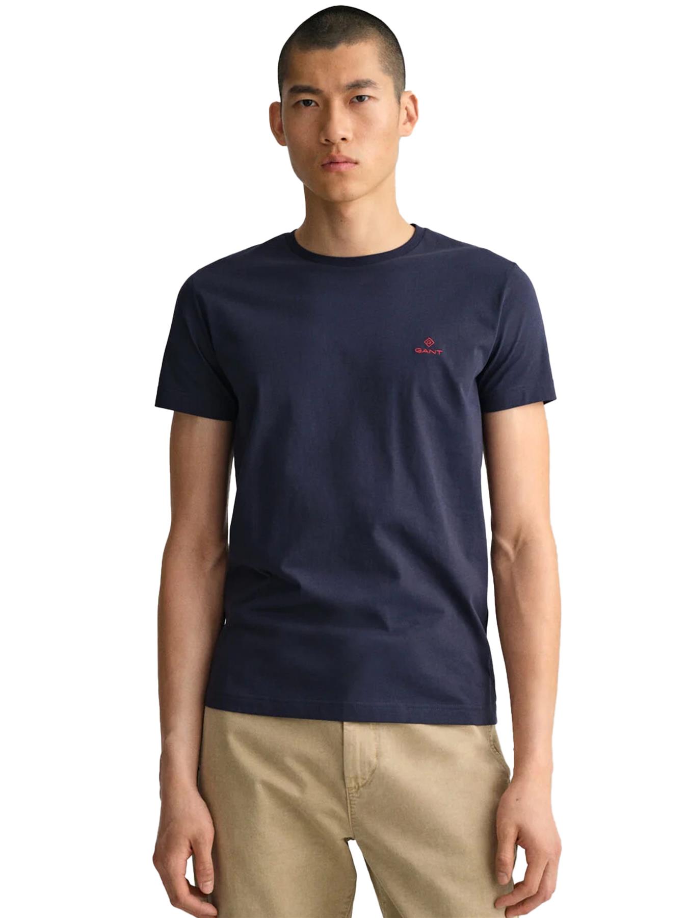 GANT Algodón Hombre Camisetas Manga Corta Casual Top Cuello Redondo Talla UK - Imagen 26 de 95