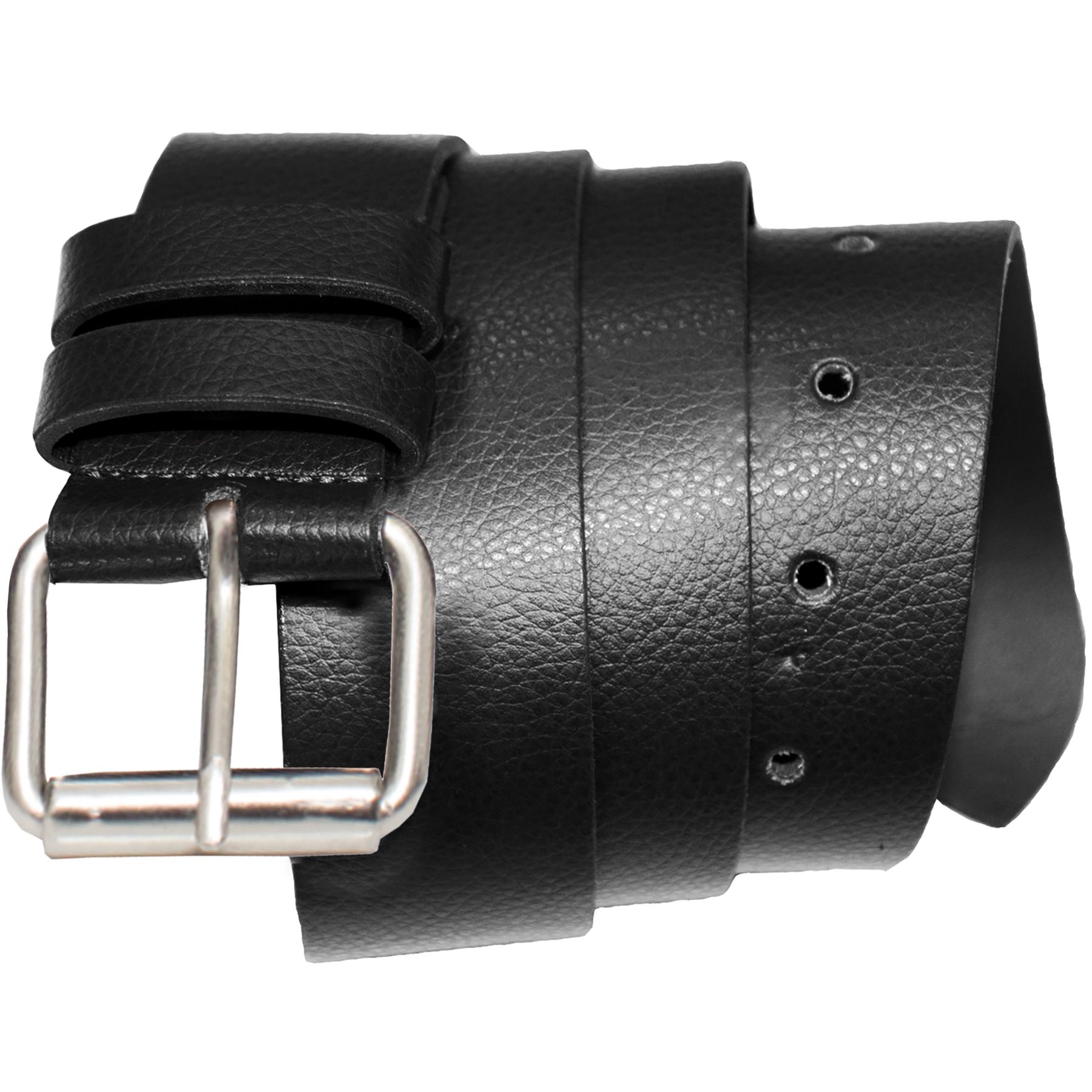 Kruze PU Leather Belts Mens Buckle Belt For Jeans Trousers Brown Black All Sizes