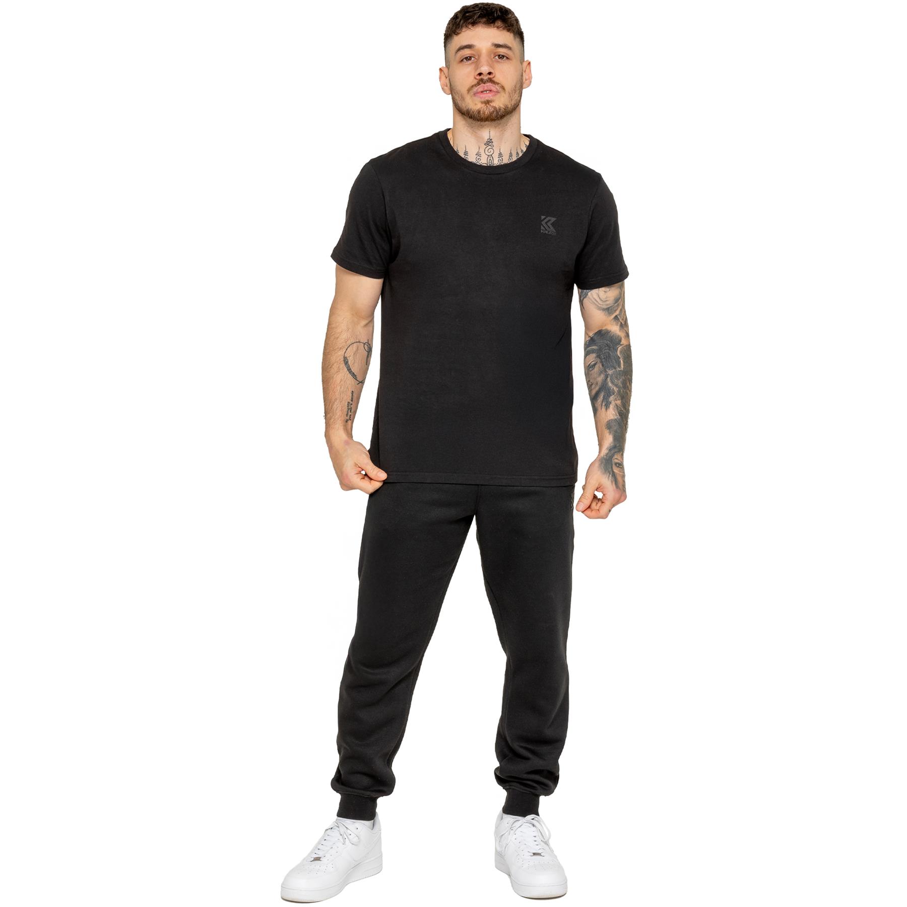 Kruze Hommes Jogging Décontracté à Élastique Polaire Coupe Standard Jogging Bas - Picture 3 of 16