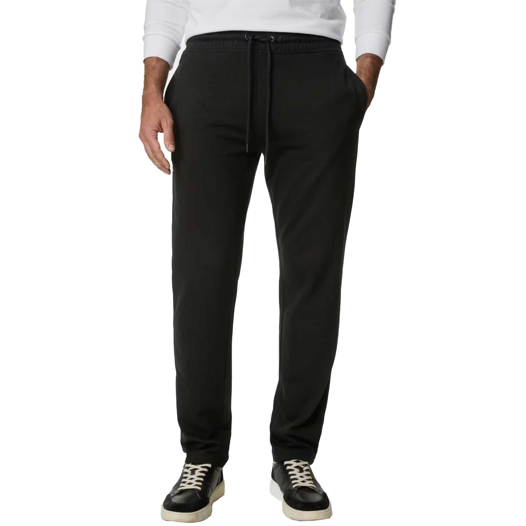 Pantalones de chándal de vellón liso con dobladillo abierto para hombre - Imagen 6 de 30