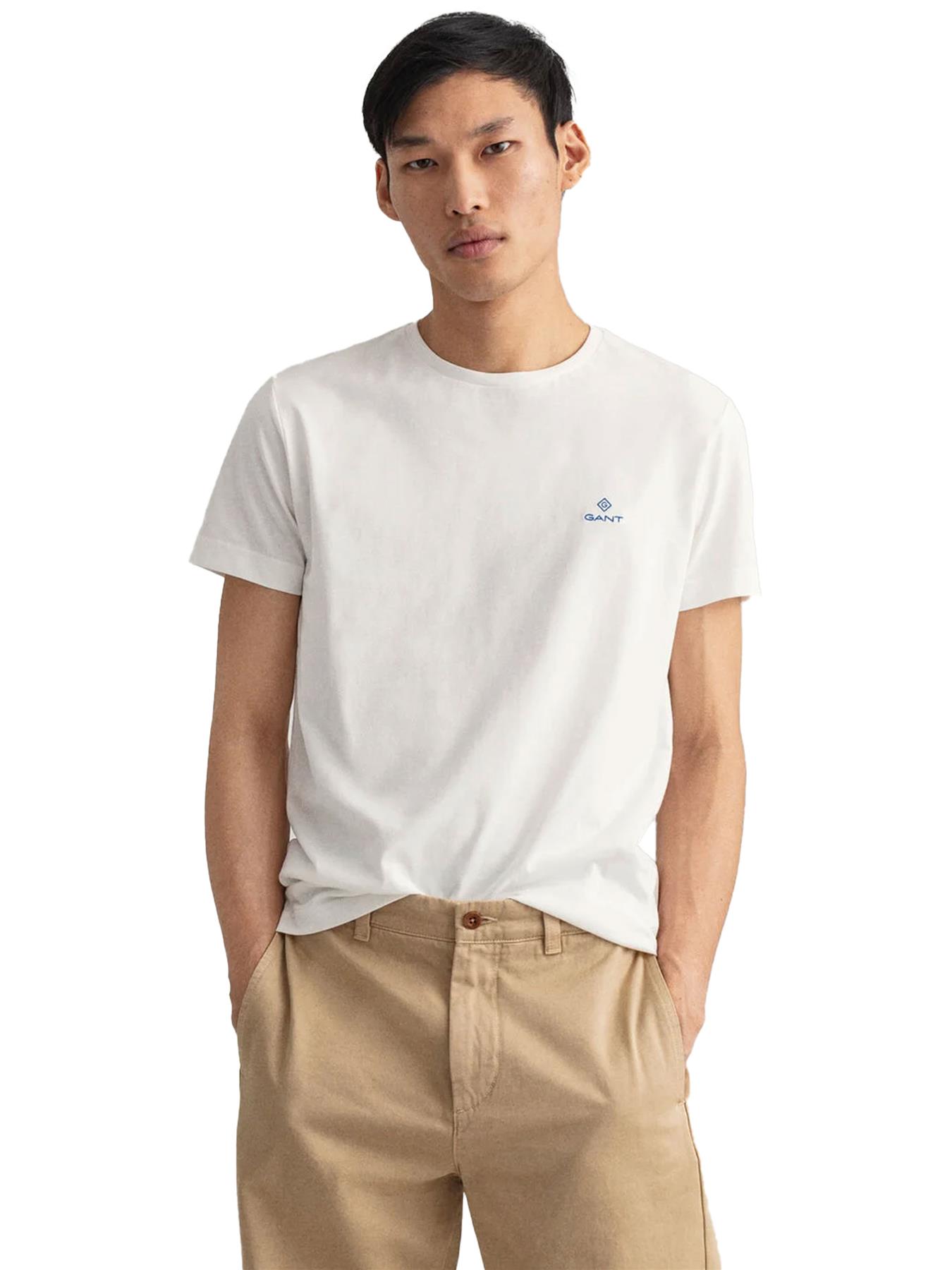 GANT Algodón Hombre Camisetas Manga Corta Casual Top Cuello Redondo Talla UK - Imagen 90 de 95