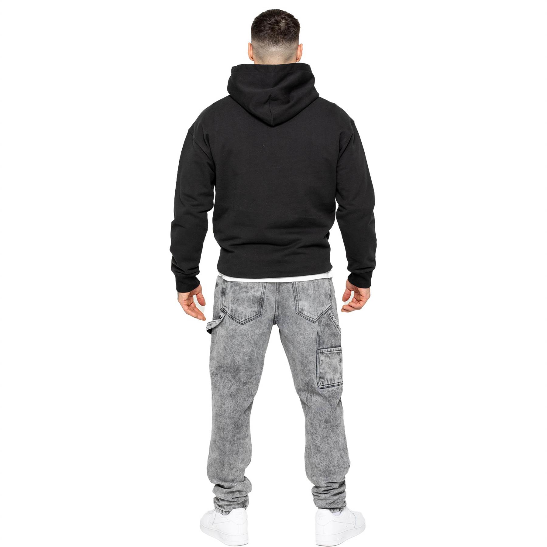 Enzo Mens Carpenter Jeans Regular Fit Straight Leg Casual Mid-rise Pants - Picture 9 of 20