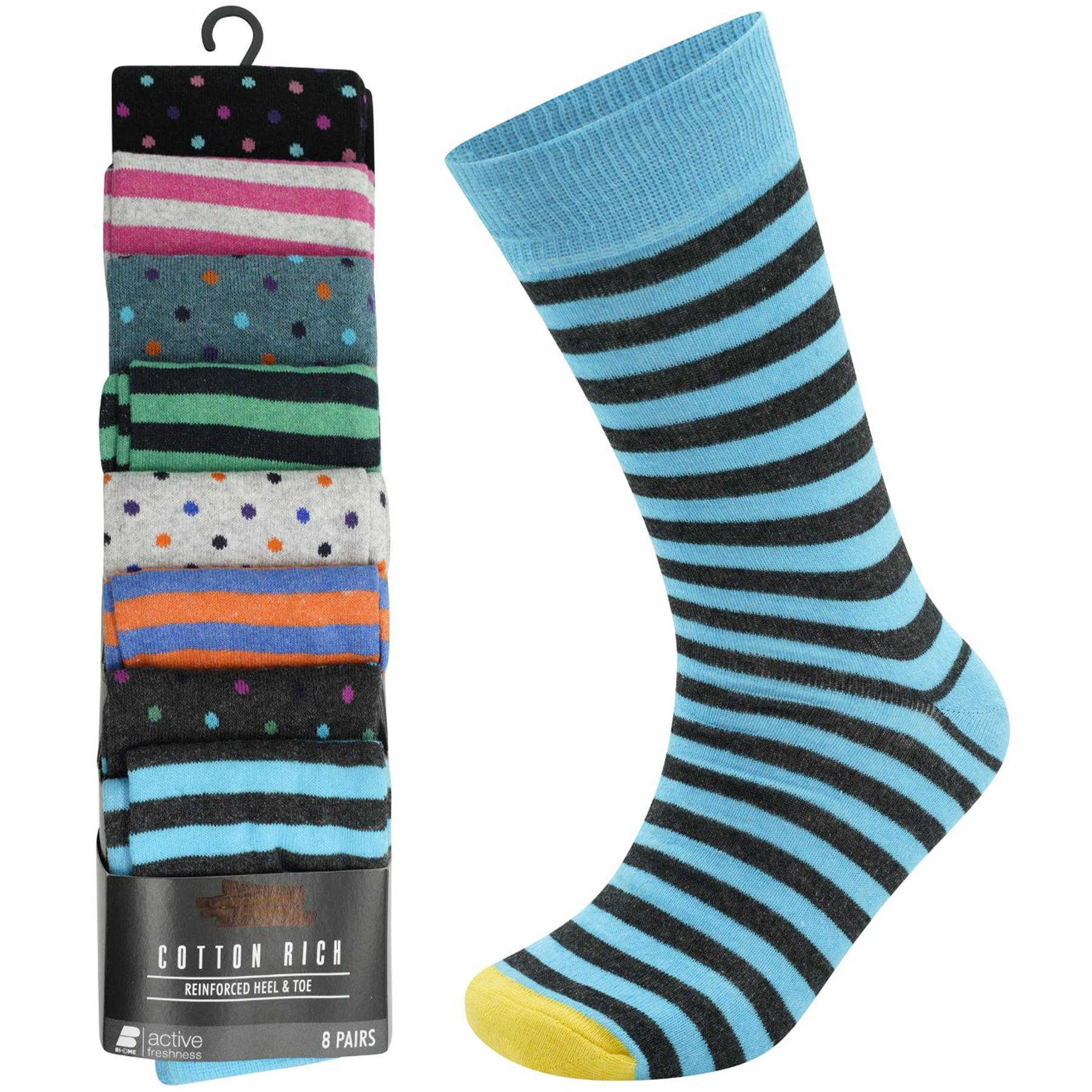 M&S Mens Socks Casual Activewear Office Cotton Rich Calf Socks Size 5