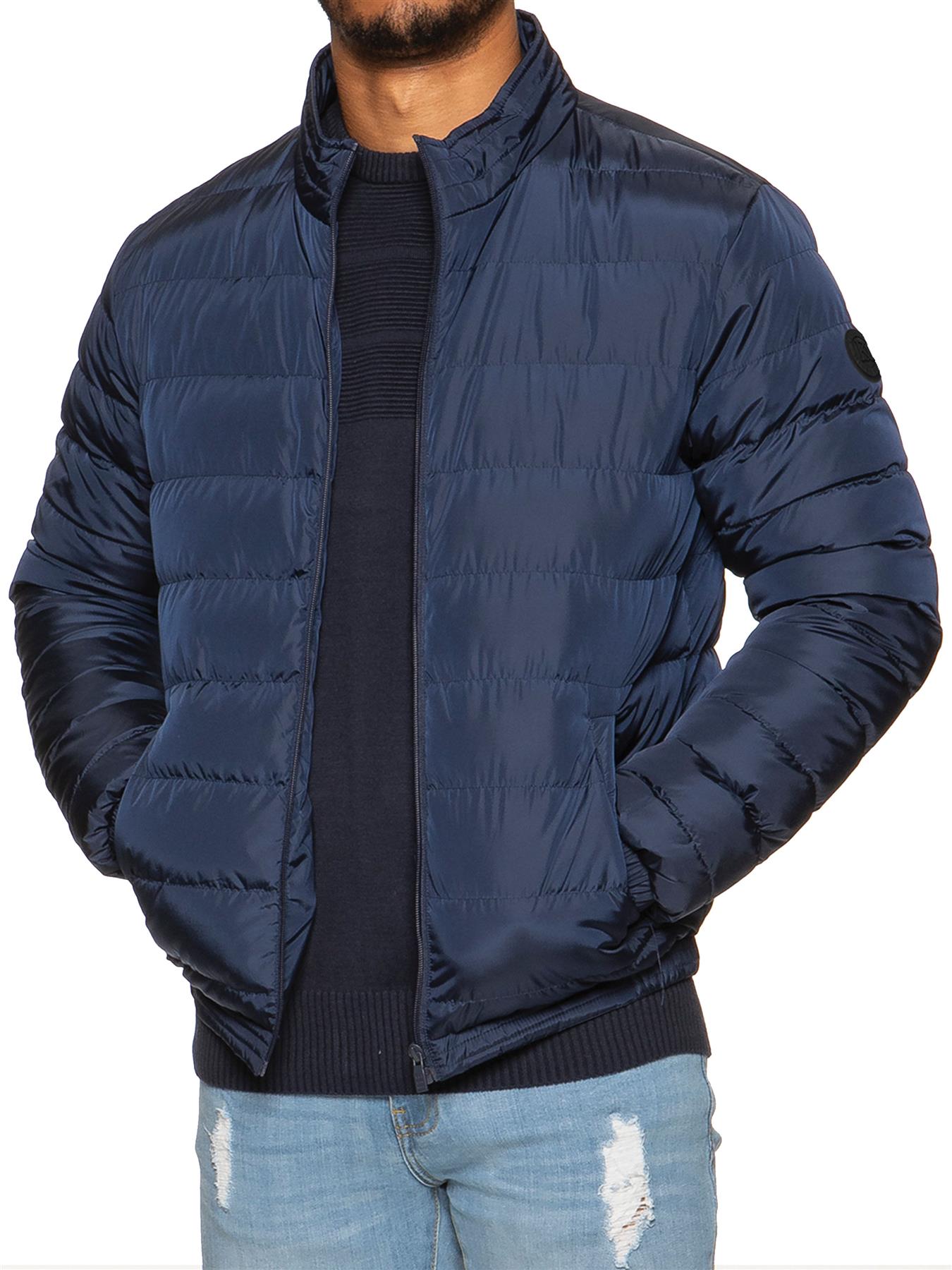 Mens Bubble Jacket Padded Puffer Bubble Down Zip Up Winter Coat Warm