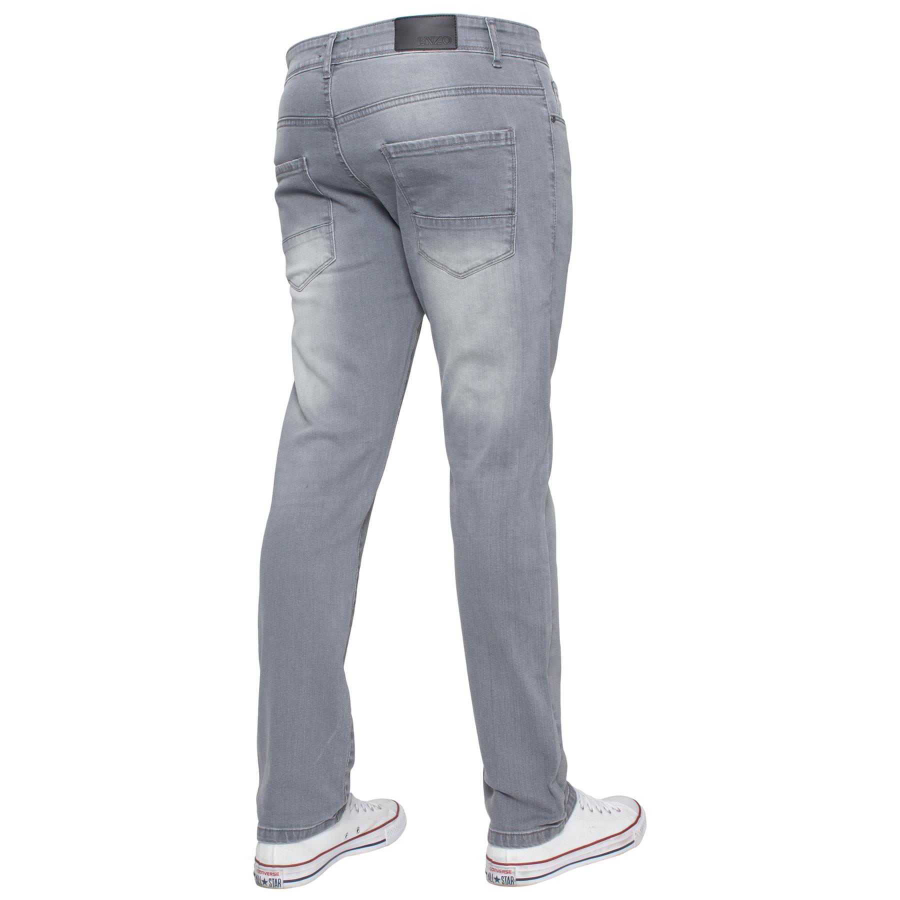 Kruze Mens Skinny Stretch Jeans Slim Fit Flex Denim Trousers Pants All Waists eBay