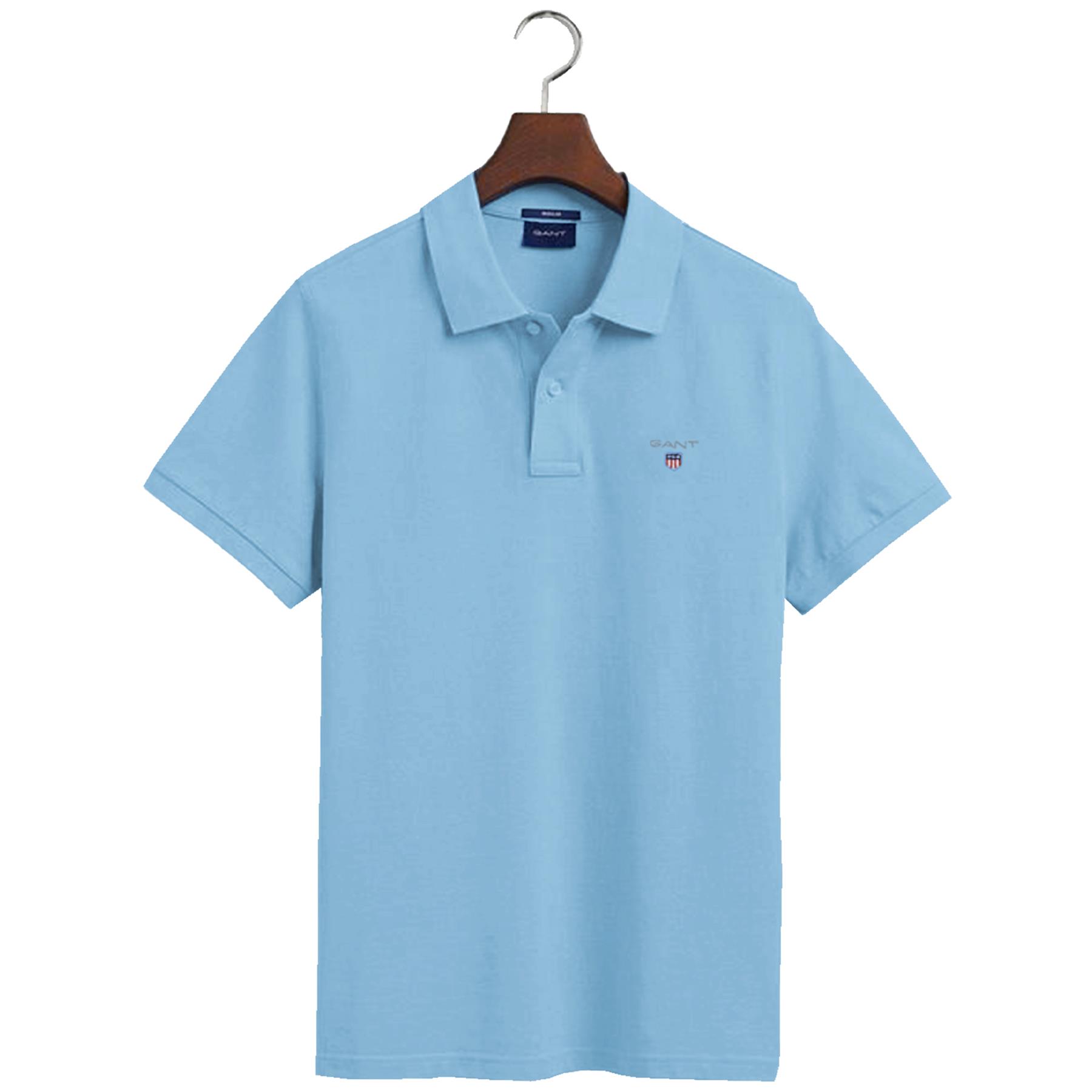 Gant Mens Polo Shirts Short Sleeve Casual Work Tee Breathable Cotton Top S-4XL - Picture 22 of 111