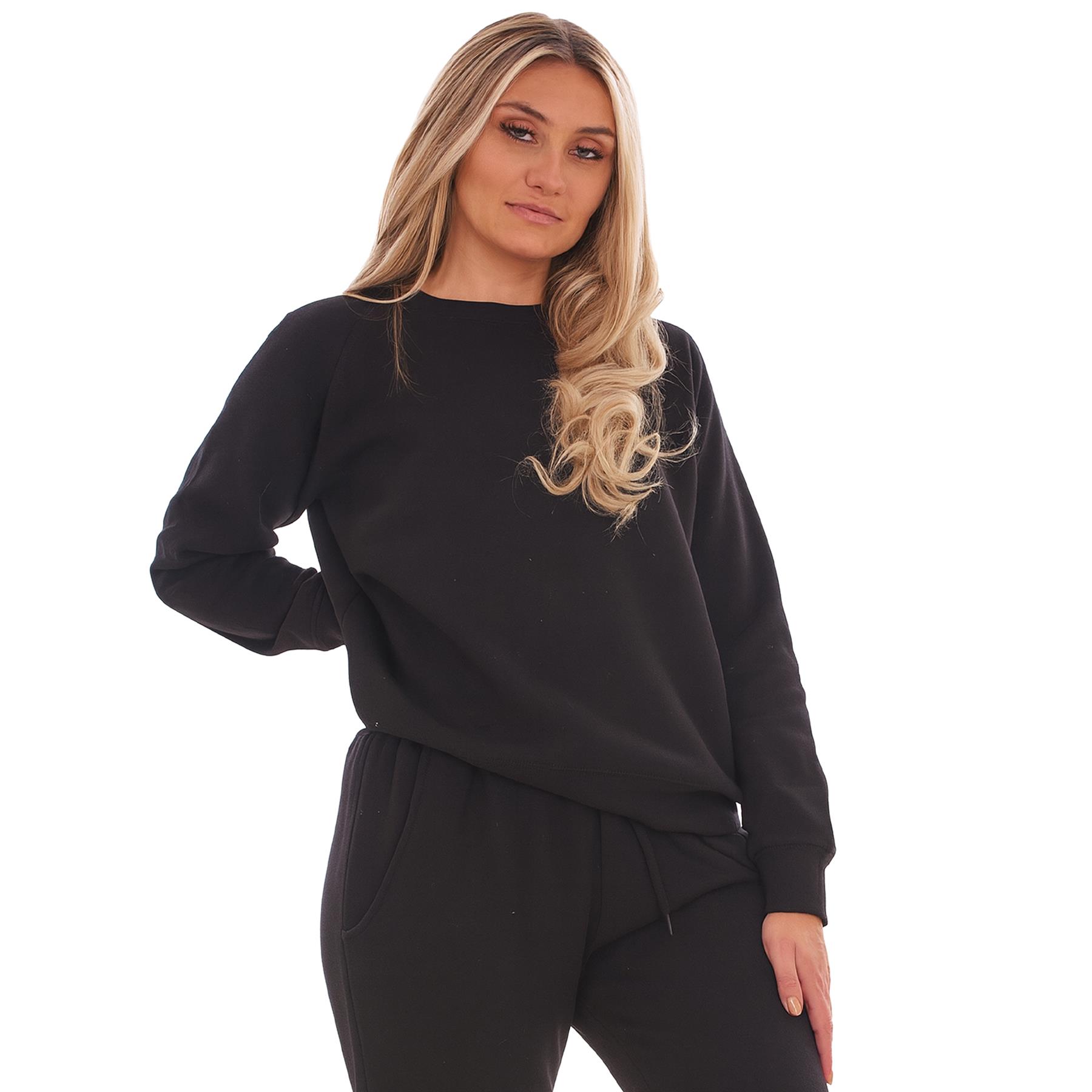 Kruze Mujer Chándal Tripulante Cuello Corte Normal Pantalón de Chándal Polar Set - Imagen 9 de 47