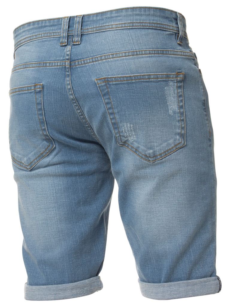 Kruze Denim Mens Shorts Stretch Regular Fit Distressed Ripped Half Jeans Pants | eBay