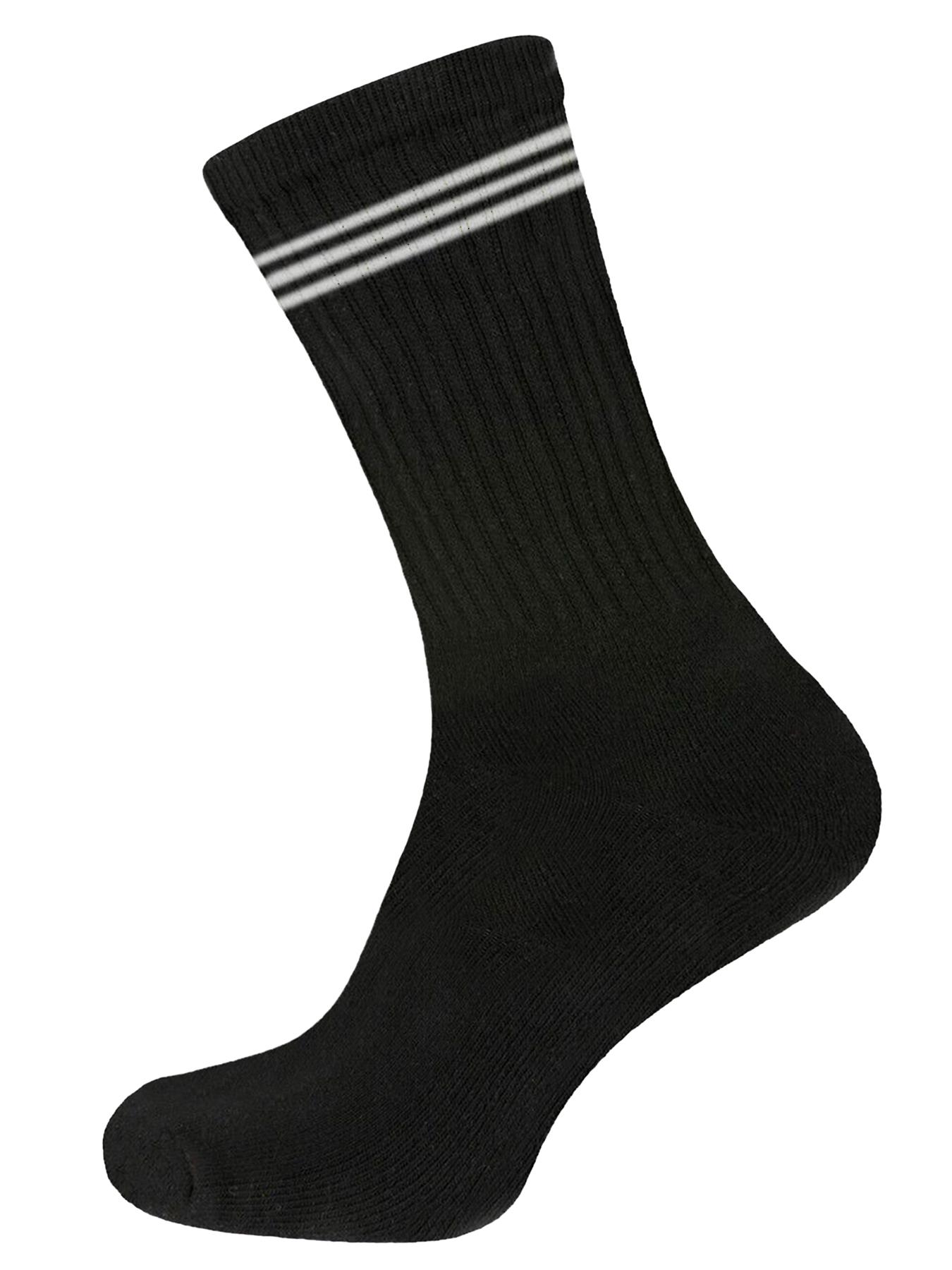 6 Pairs Sports Socks Mens Cotton Rich Cushioned Crew Ankle Gym Socks Size 6-11 - Picture 3 of 16