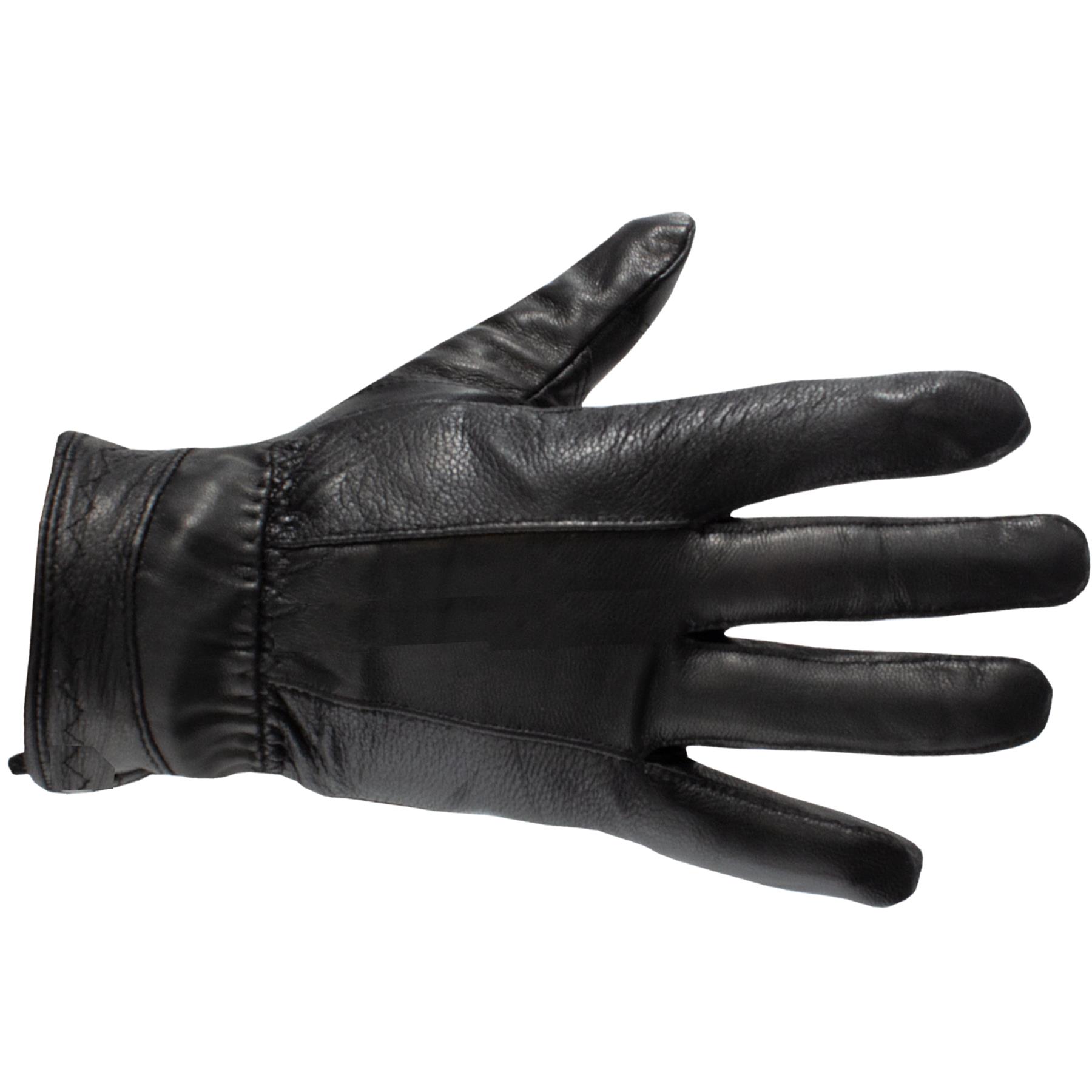 Mens Leather Touch Screen Gloves 100% Genuine Leather Thermal Lined Winter Glove - Picture 11 of 11