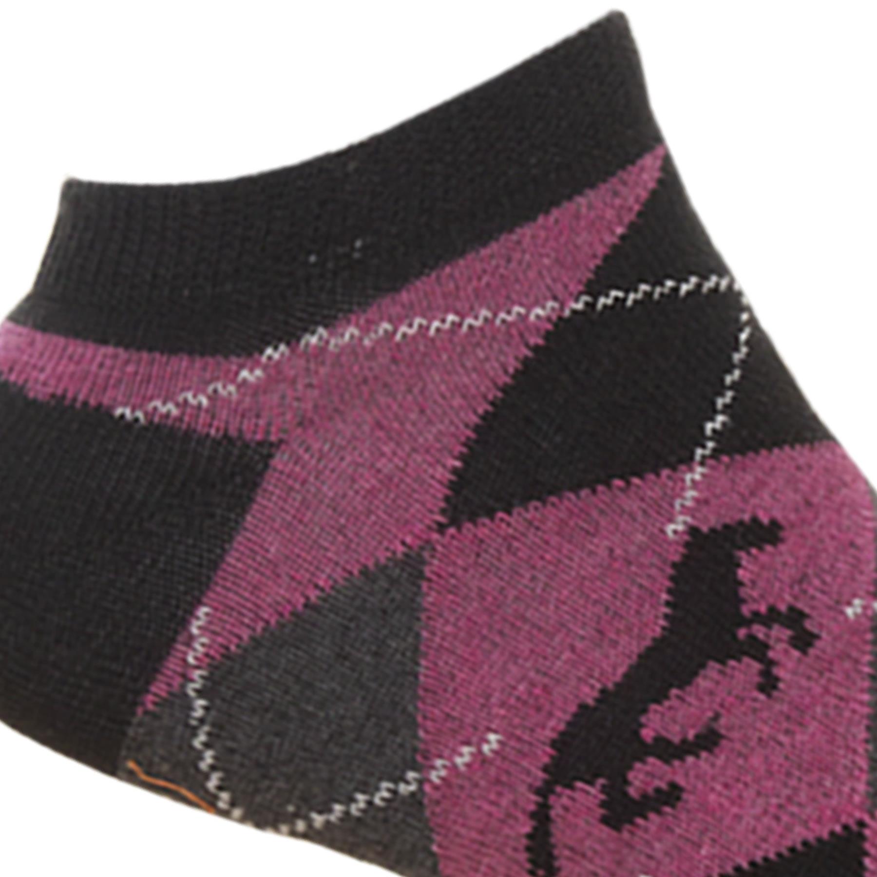 Womens Ankle Socks Ladies Girls Striped Cotton Rich Trainer Sock 3 & 6