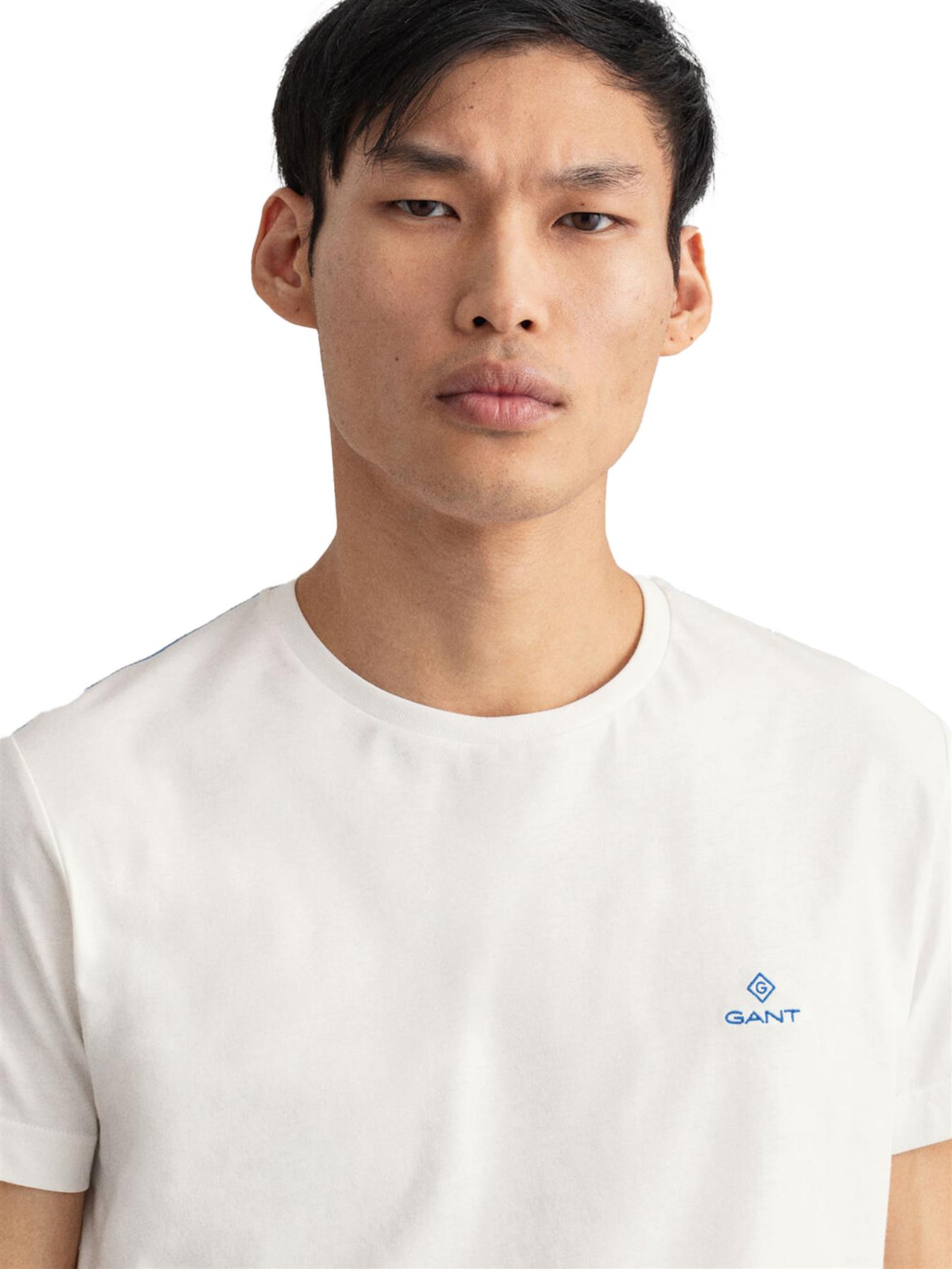 GANT Algodón Hombre Camisetas Manga Corta Casual Top Cuello Redondo Talla UK - Imagen 92 de 95