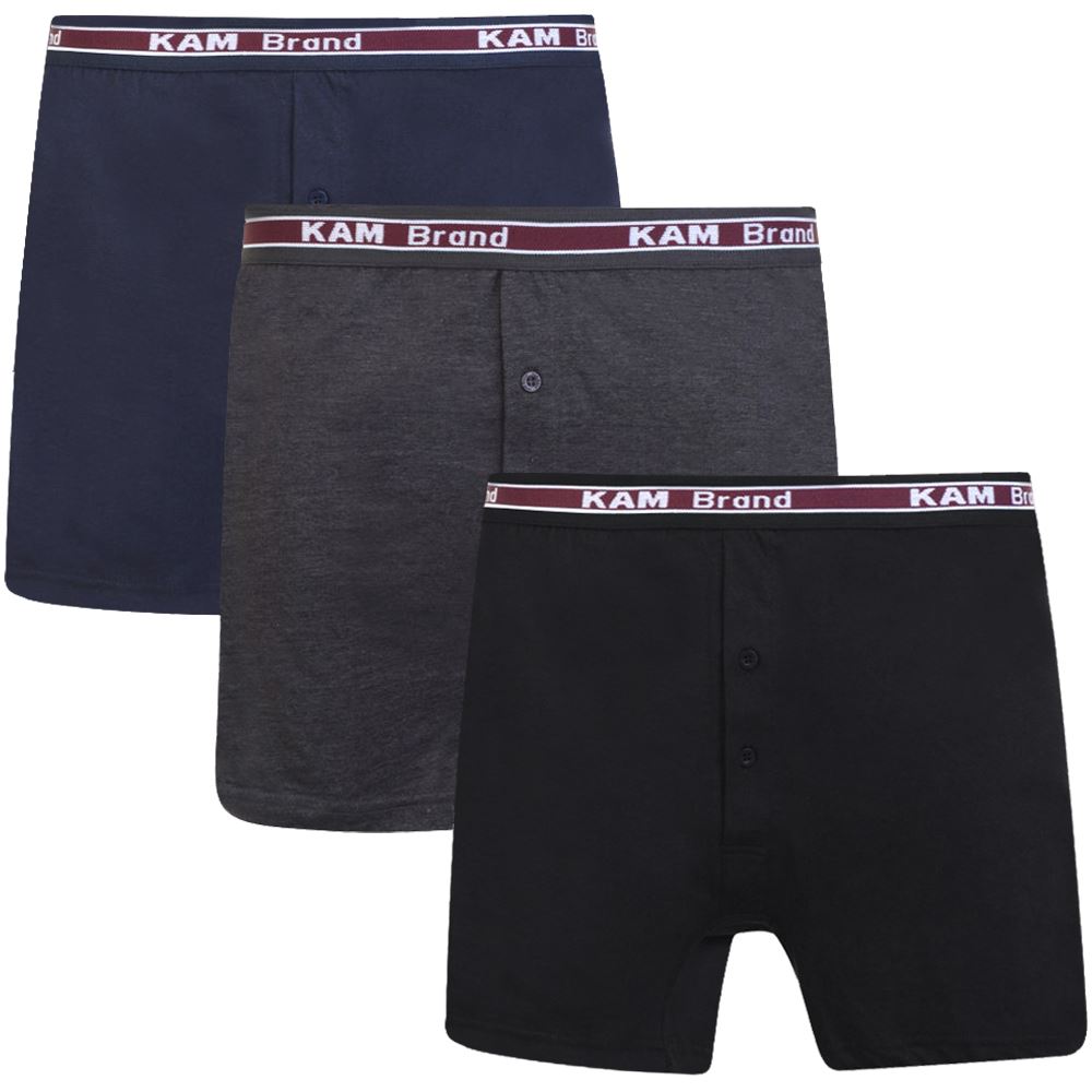 3 Pack Mens Designer Boxer Shorts Classic Sports Elasticated Underwear Briefs
