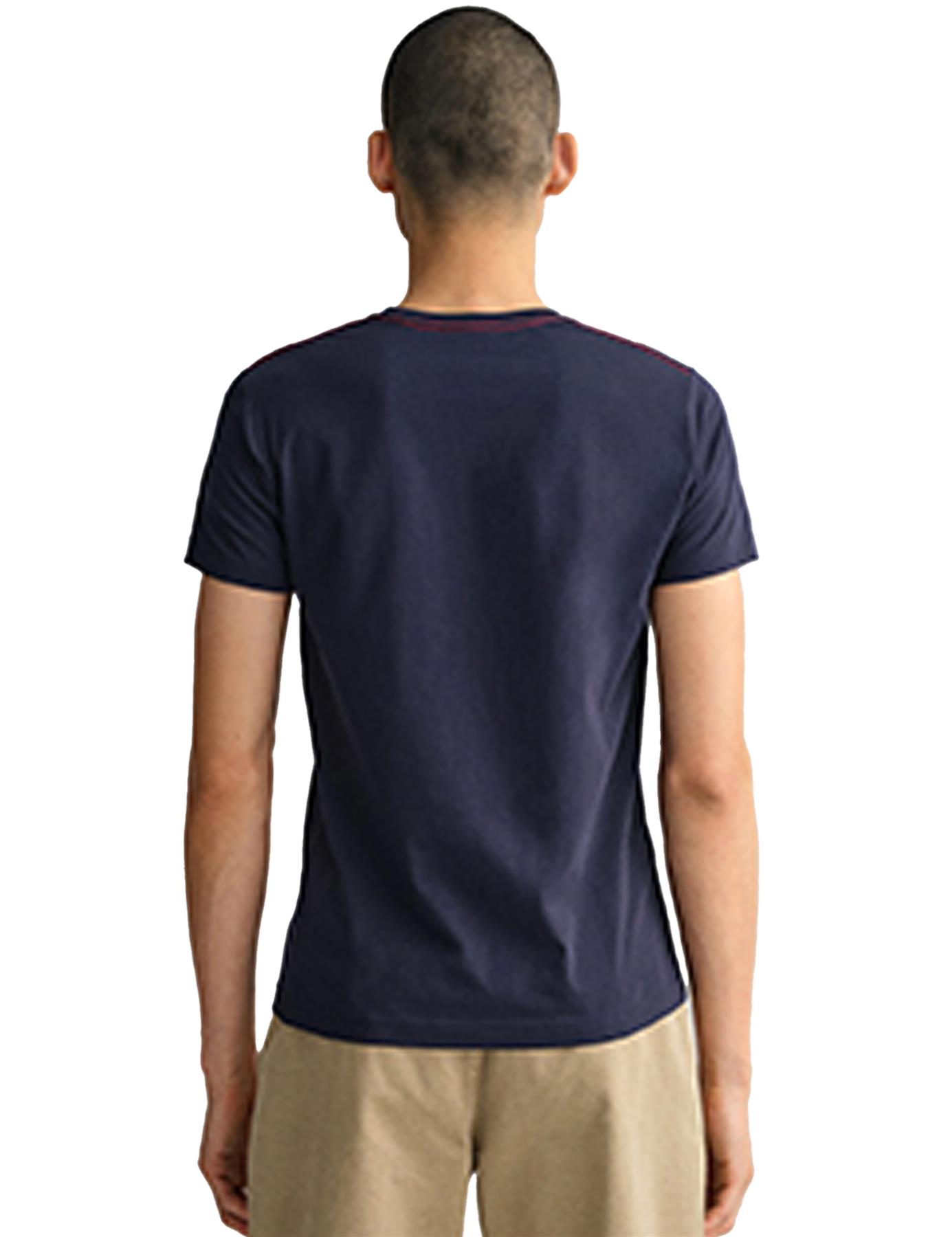 GANT Algodón Hombre Camisetas Manga Corta Casual Top Cuello Redondo Talla UK - Imagen 27 de 95