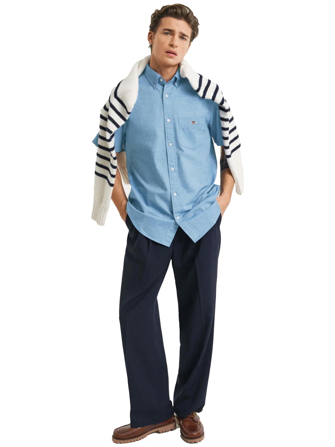 Gant Mens Long Sleeve Shirts 100% Cotton Regular Fit Smart Formal Shirt UK S-2XL - Picture 12 of 74
