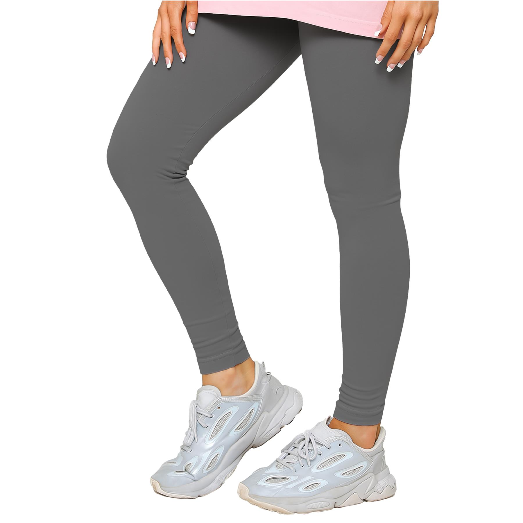 Conjunto de Conjunto para Mujer Enzo Cuello Redondo Logo Camiseta Elástica Elastizada Leggings Traje - Imagen 7 de 19