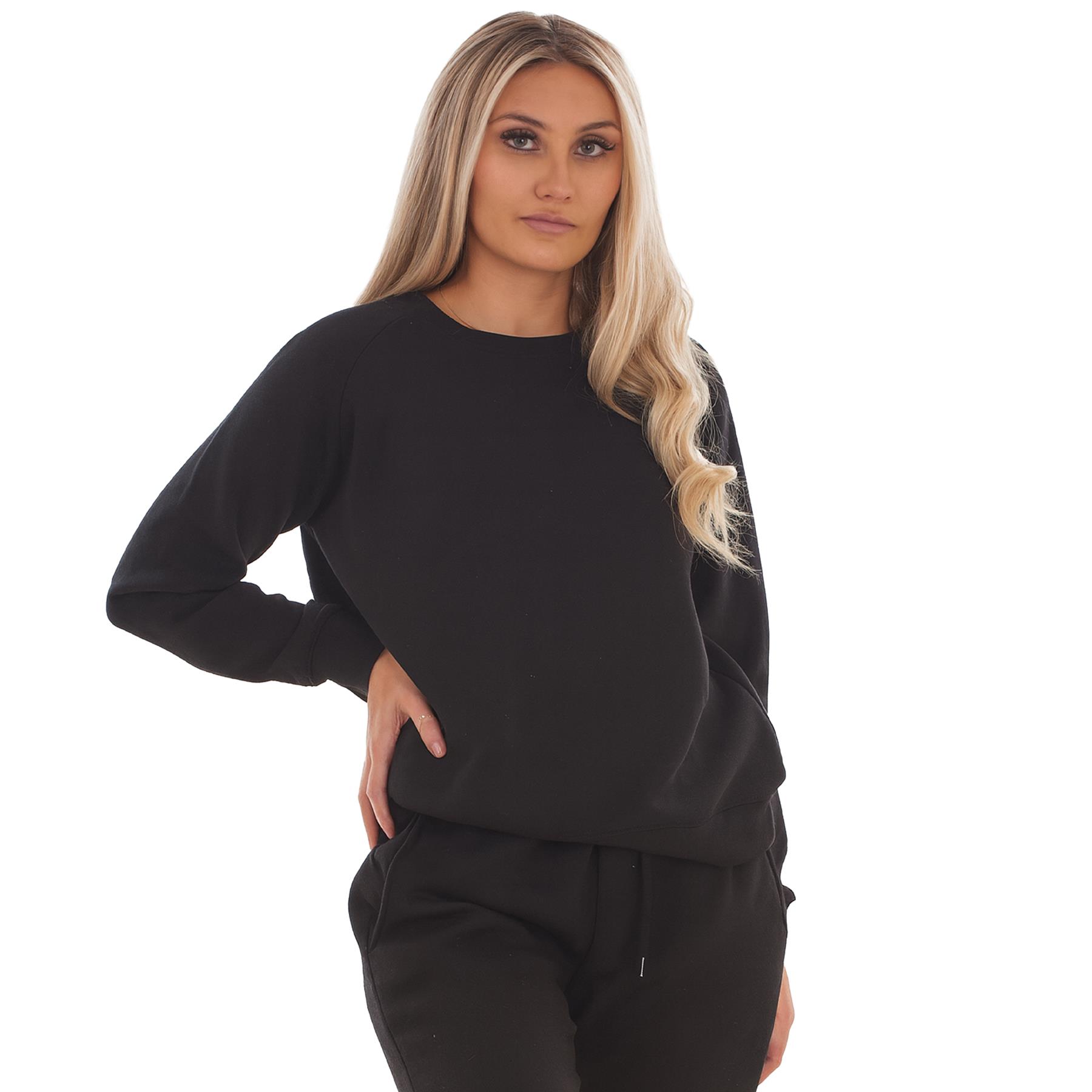 Kruze Mujer Chándal Tripulante Cuello Corte Normal Pantalón de Chándal Polar Set - Imagen 10 de 47