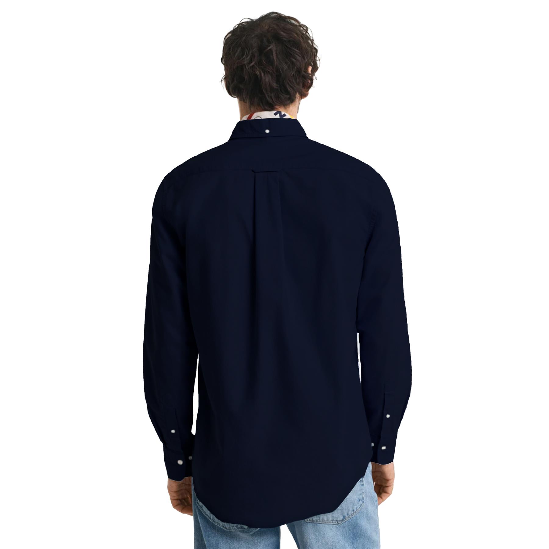 Enzo Mens Long Sleeve Shirt Casual Cotton Regular Fit Embroidered Logo Shirts - Picture 46 of 53