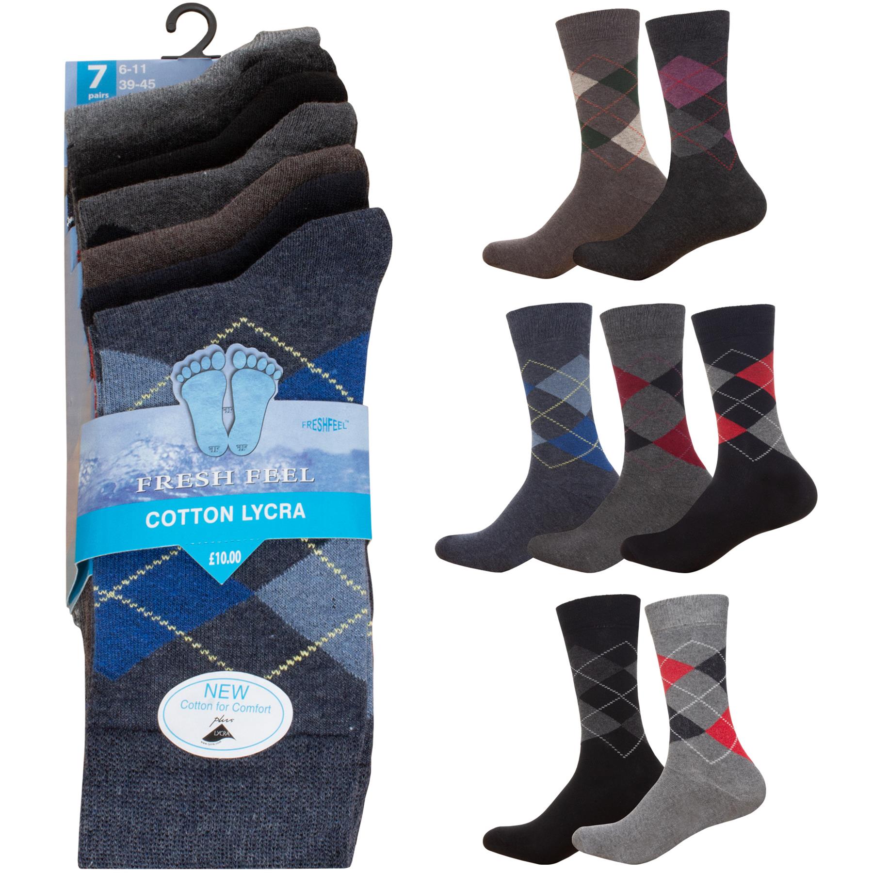 7 Pack Mens Socks 7 Days of the Week Ankle Length Casual Smart Work