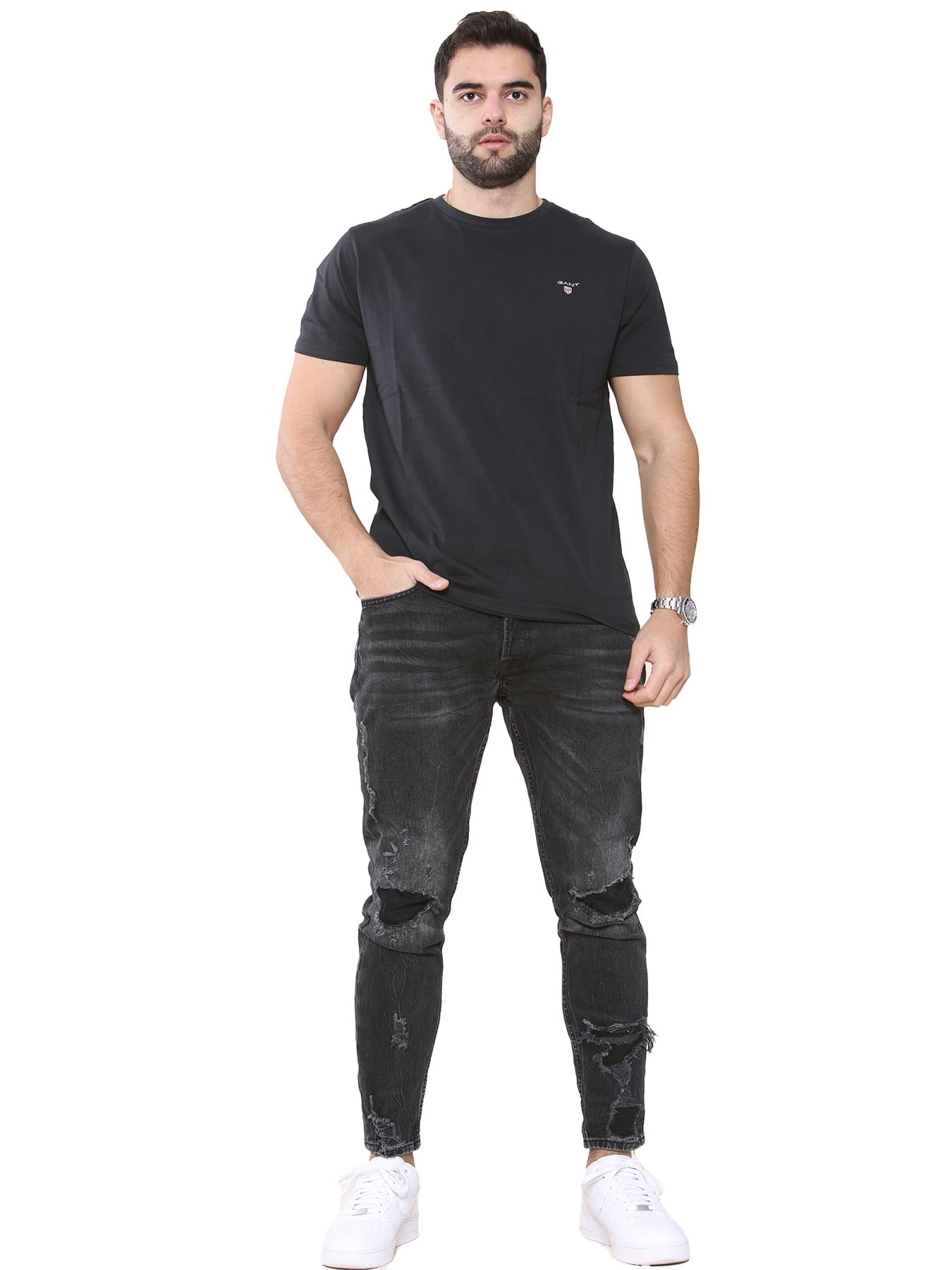 GANT Algodón Hombre Camisetas Manga Corta Casual Top Cuello Redondo Talla UK - Imagen 5 de 95