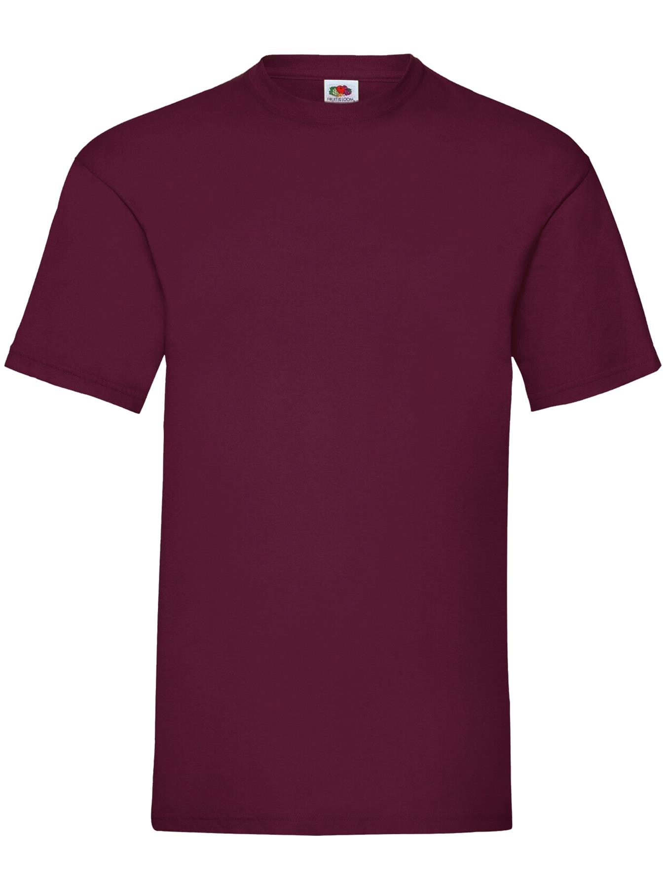 Fruit of the Loom Mens 5 Pack T-Shirts 100% Cotton Plain Solid Tee Shirt - Picture 20 of 36