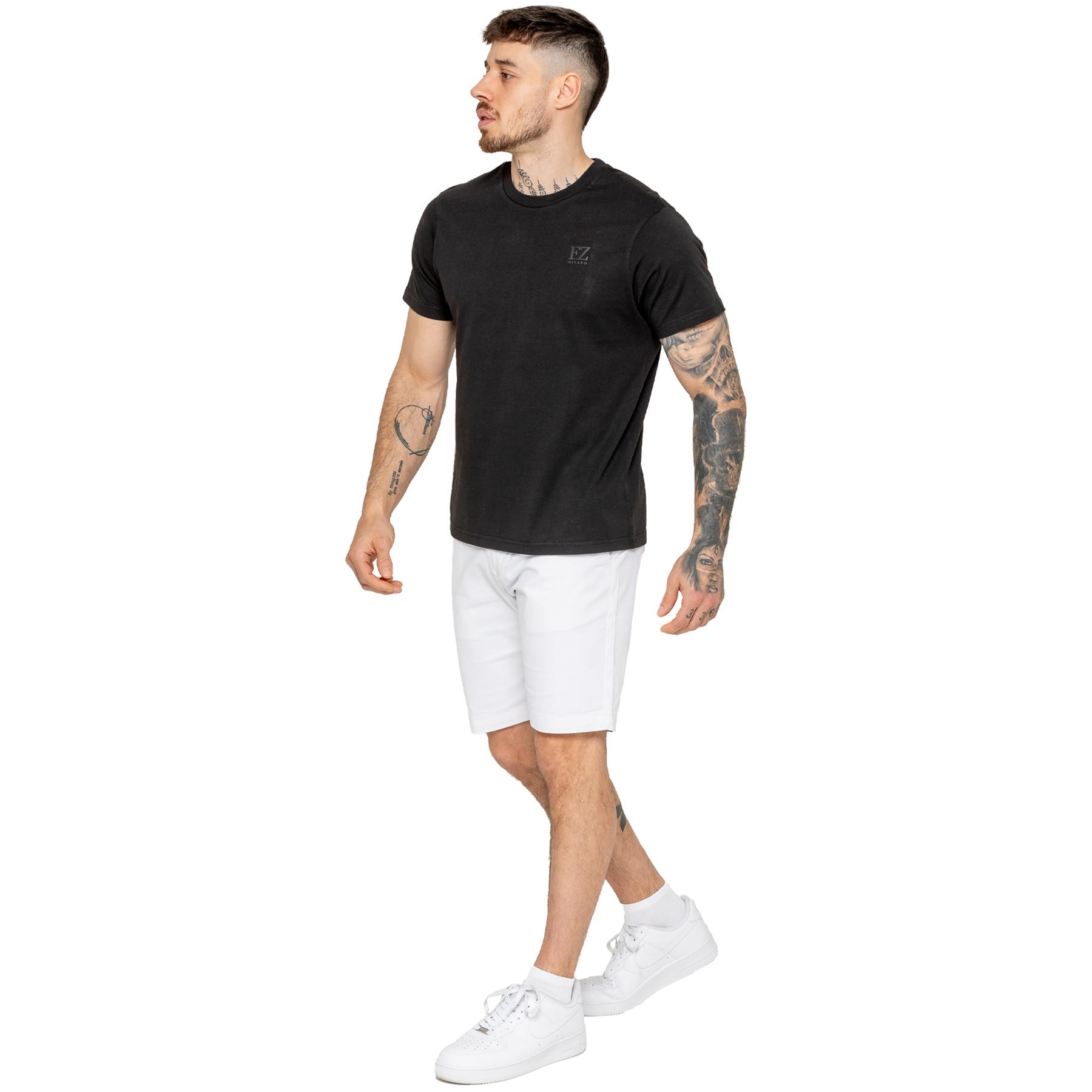 Enzo Herren Chino Shorts Freizeit Baumwolle Sommer Stretch Slim Fit Halb Hose - Bild 34 von 34