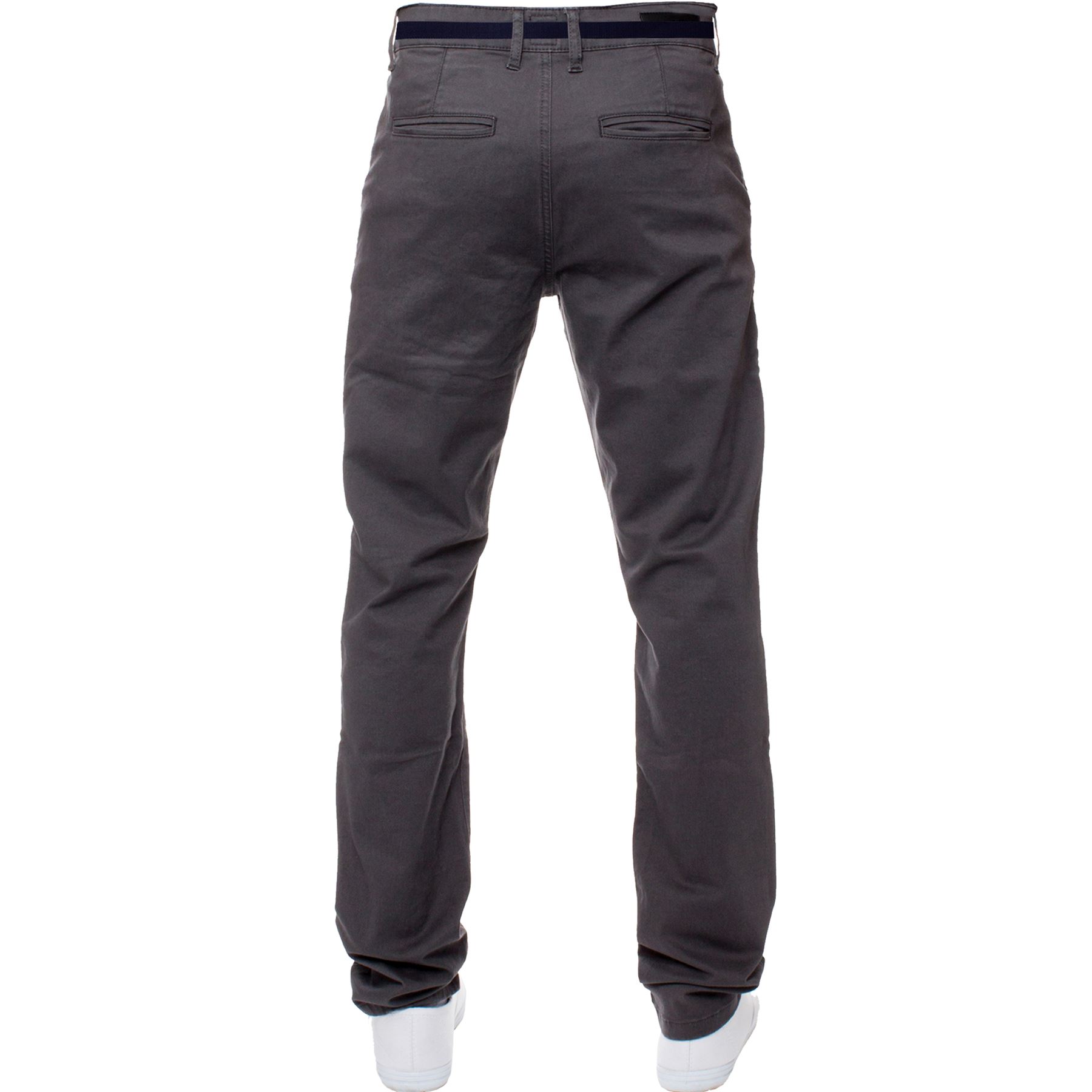 New Mens Enzo Chinos Basic Stretch Slim Fit Jeans Trousers Pants Waist Sizes S1