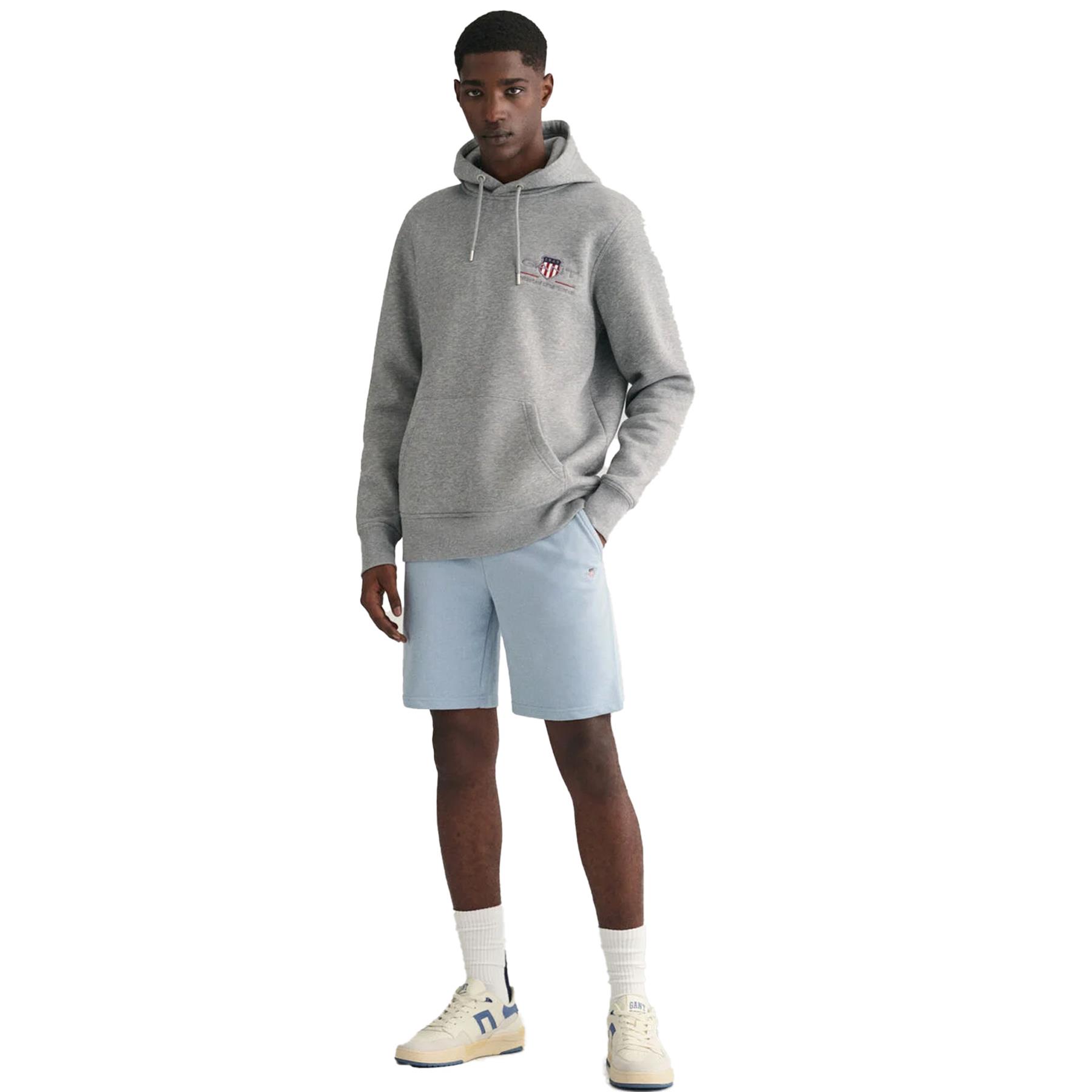 Gant Mens Shield Sweat Shorts Casual Cotton Summer Elasticated Half Pants - Picture 40 of 40