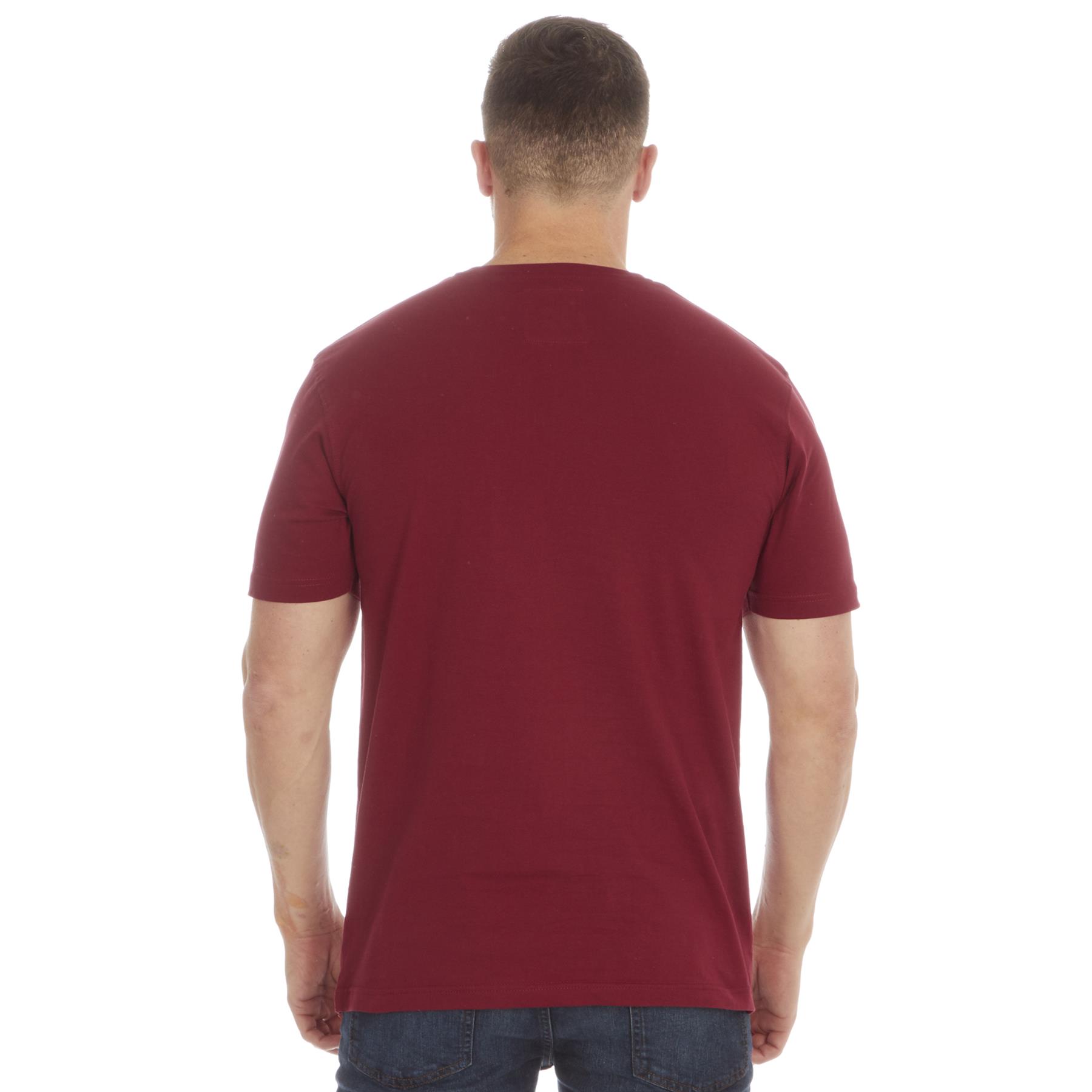 Mens Printed T Shirts Short Sleeve Crew Neck Tee Top Cotton Casual T