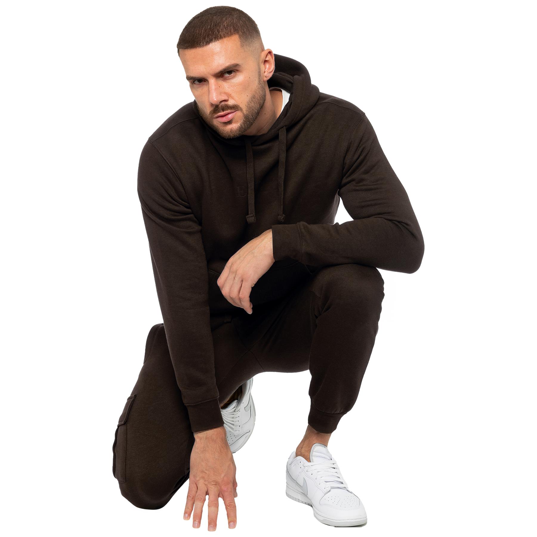 Enzo Mens Tracksuit Set Zip Regular Fit Hoodie Cuffed Joggers Casual 2pc Suit - Picture 71 of 107