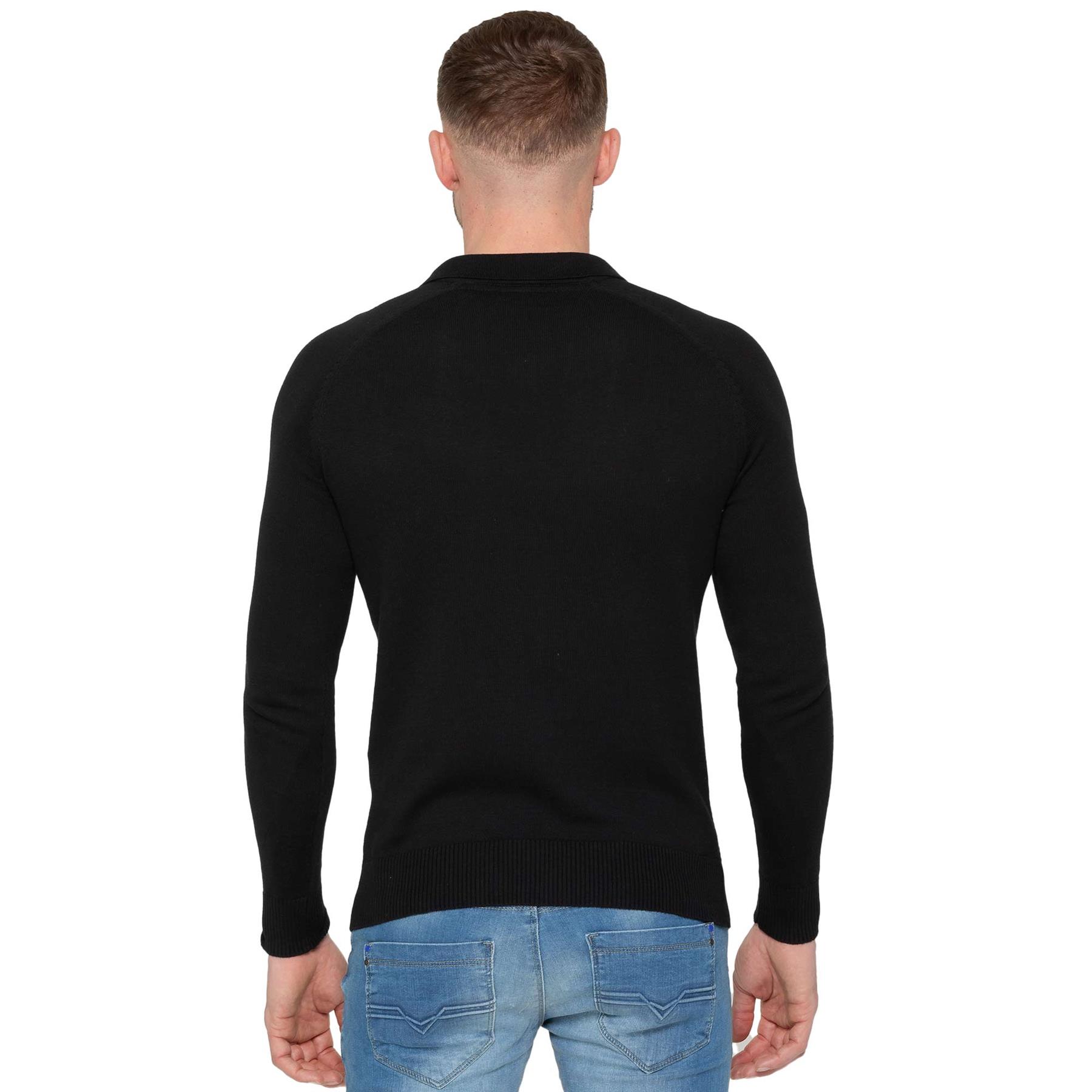 Enzo Para Hombres Sudadera Lisa Jersey Pullover Ligero Informal Algodón Tejido Prendas para el torso - Imagen 3 de 17