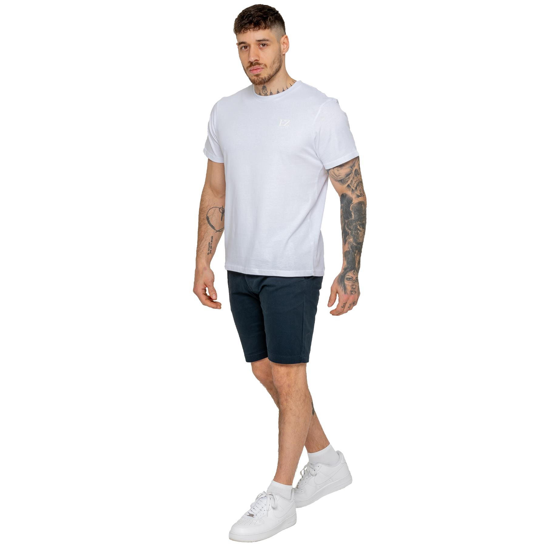 Enzo Herren Chino Shorts Freizeit Baumwolle Sommer Stretch Slim Fit Halb Hose - Bild 28 von 34