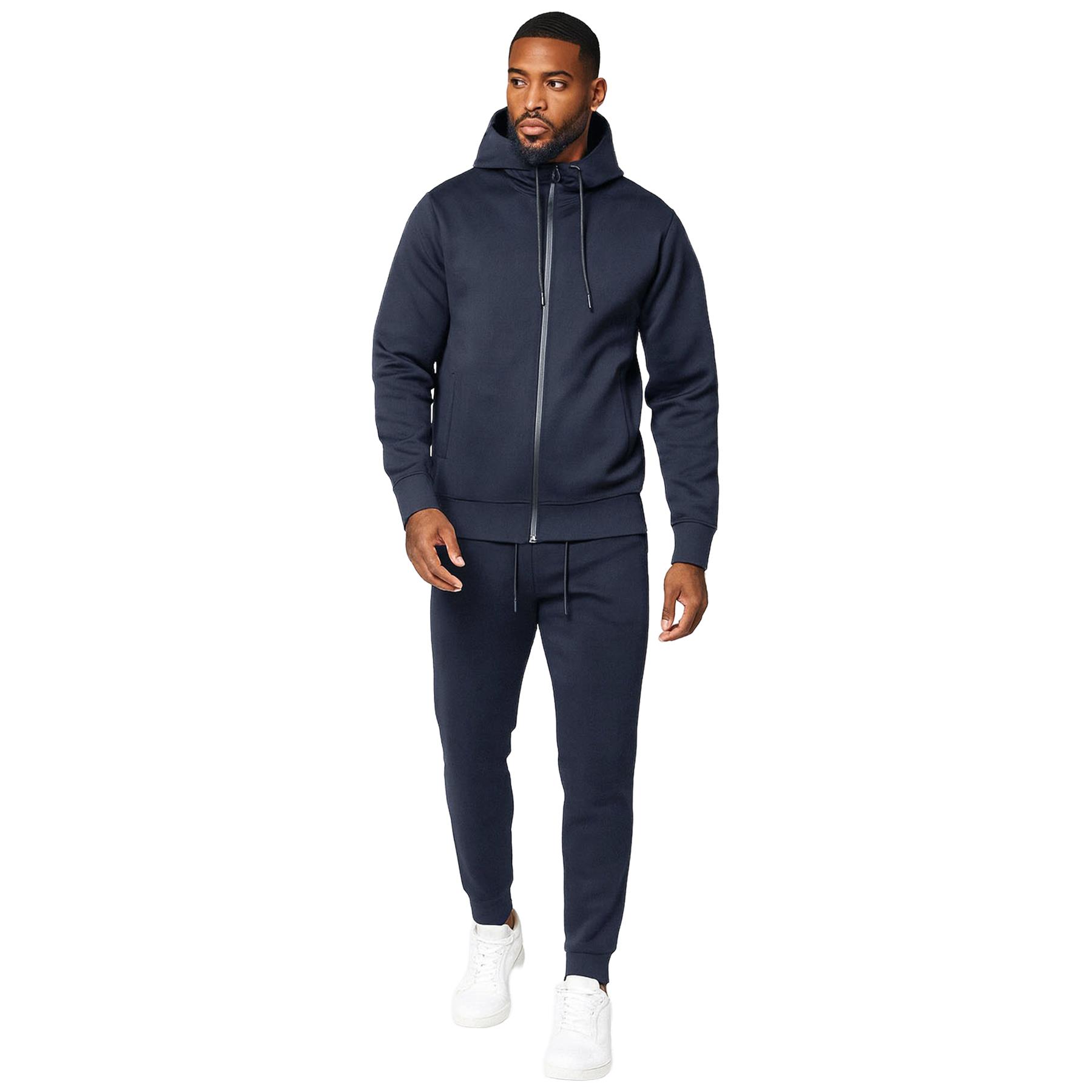 Kruze Herren Scuba Trainingsanzug Reißverschluss Kapuze Stretch Elastisch Hose - Picture 10 of 13