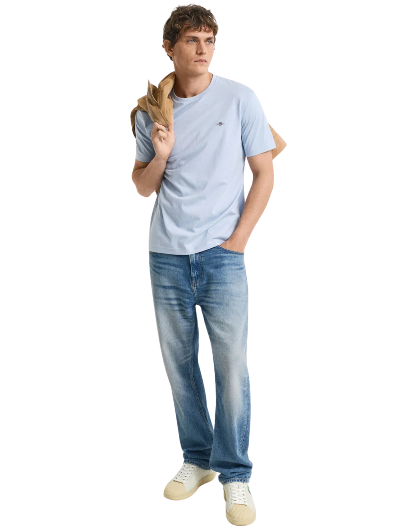 GANT Algodón Hombre Camisetas Manga Corta Casual Top Cuello Redondo Talla UK - Imagen 35 de 95