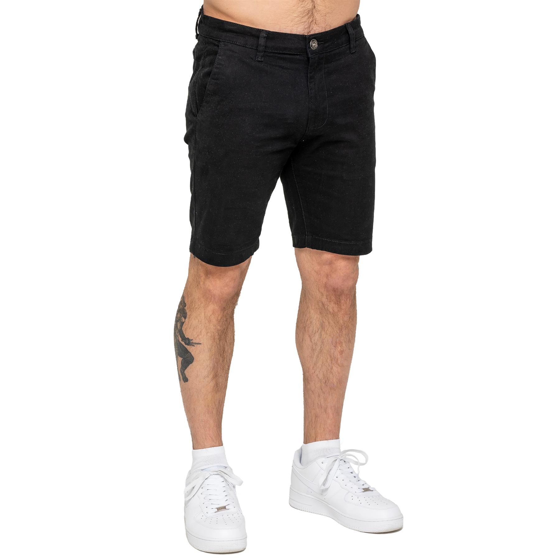 Enzo Herren Chino Shorts Freizeit Baumwolle Sommer Stretch Slim Fit Halb Hose - Bild 8 von 34