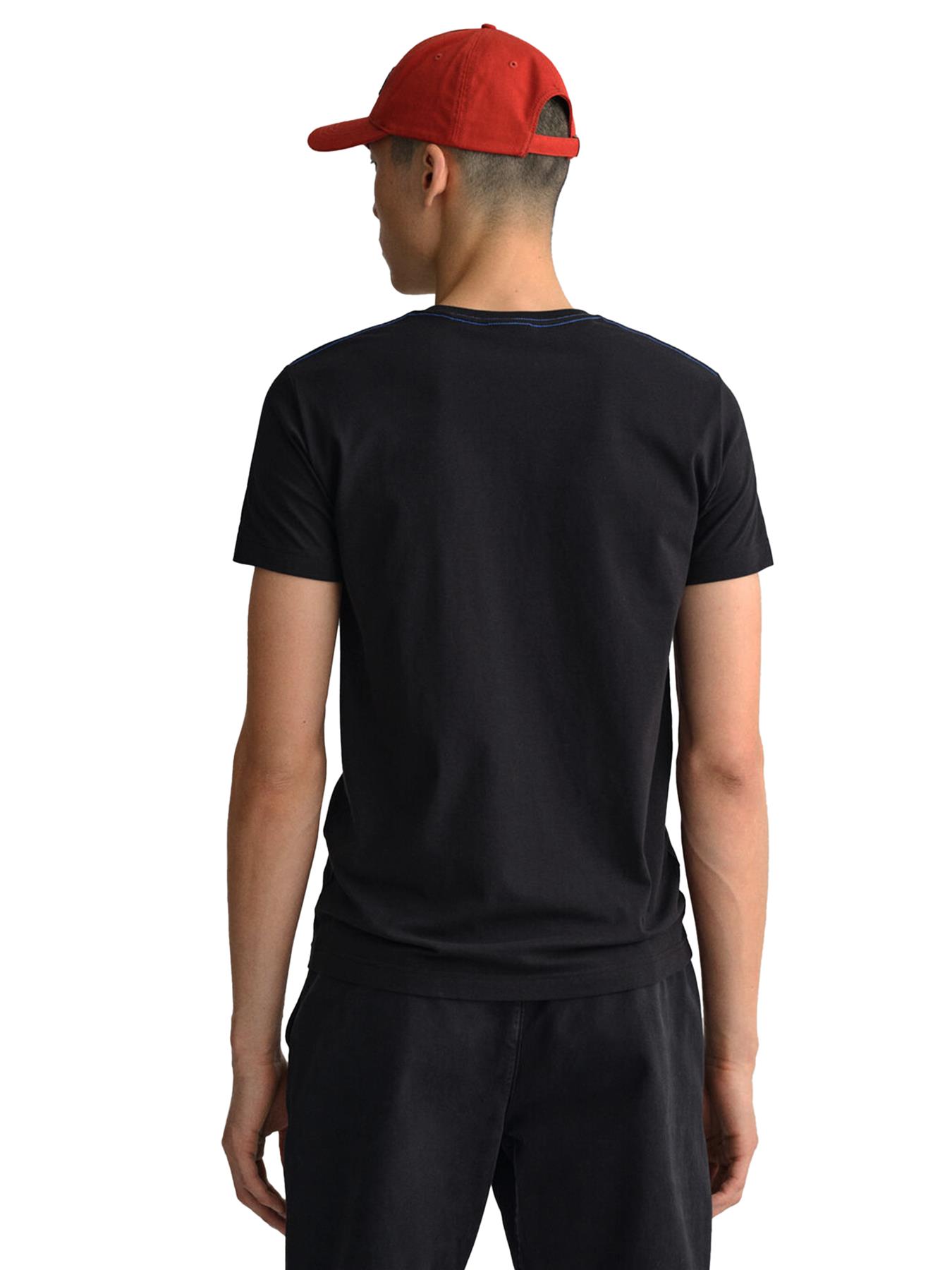 GANT Algodón Hombre Camisetas Manga Corta Casual Top Cuello Redondo Talla UK - Imagen 12 de 95