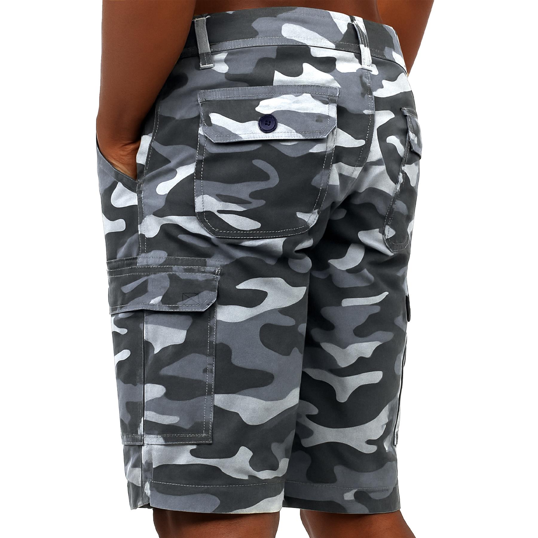 Pantalones Cortos de Combate Kruze Para Hombres Pantalones Cortos de Carga Ejército Camuflaje Jeans Camuflaje Trabajo Medio Pantalones - Imagen 25 de 41
