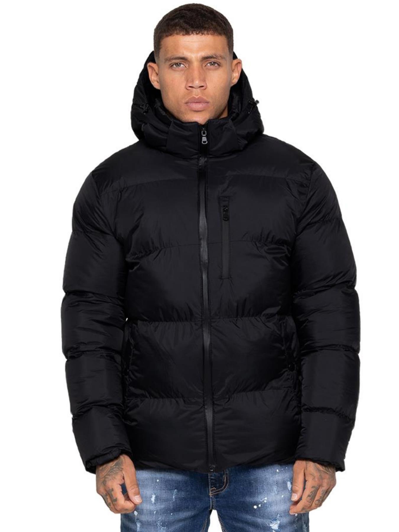 Kruze Hombre Chaqueta Acolchada Impermeable Invierno Suave Cálido Casual Capucha - Picture 4 of 28