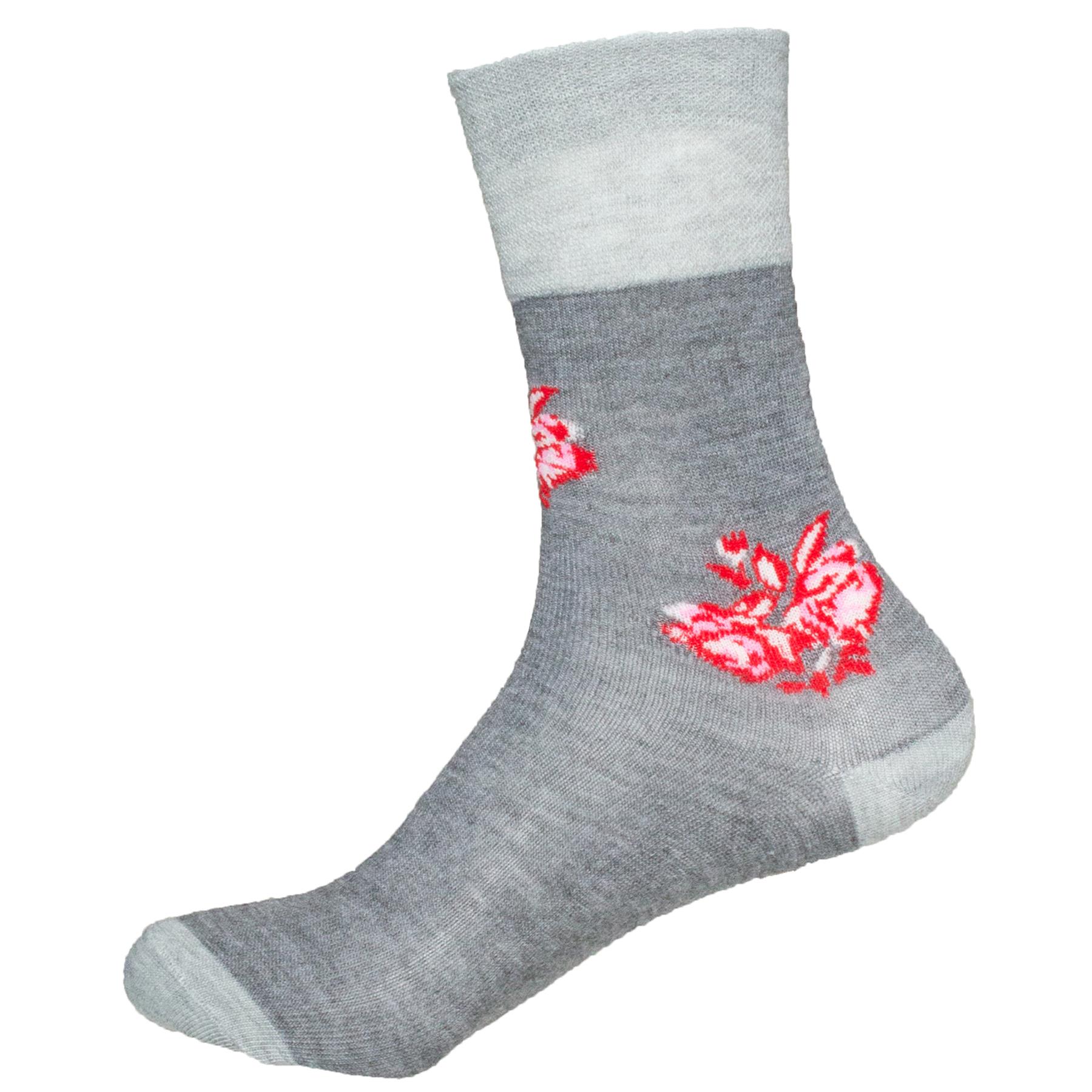 LADIES NON ELASTIC EASY GRIP DIABETIC TRAVELLING HEART DESIGN LOOSE TOP SOCKS - Foto 4