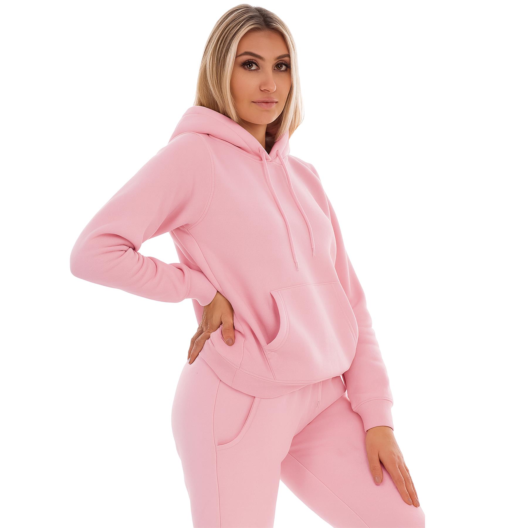 Kruze Mujer Chándal Tripulante Cuello Corte Normal Pantalón de Chándal Polar Set - Imagen 45 de 47
