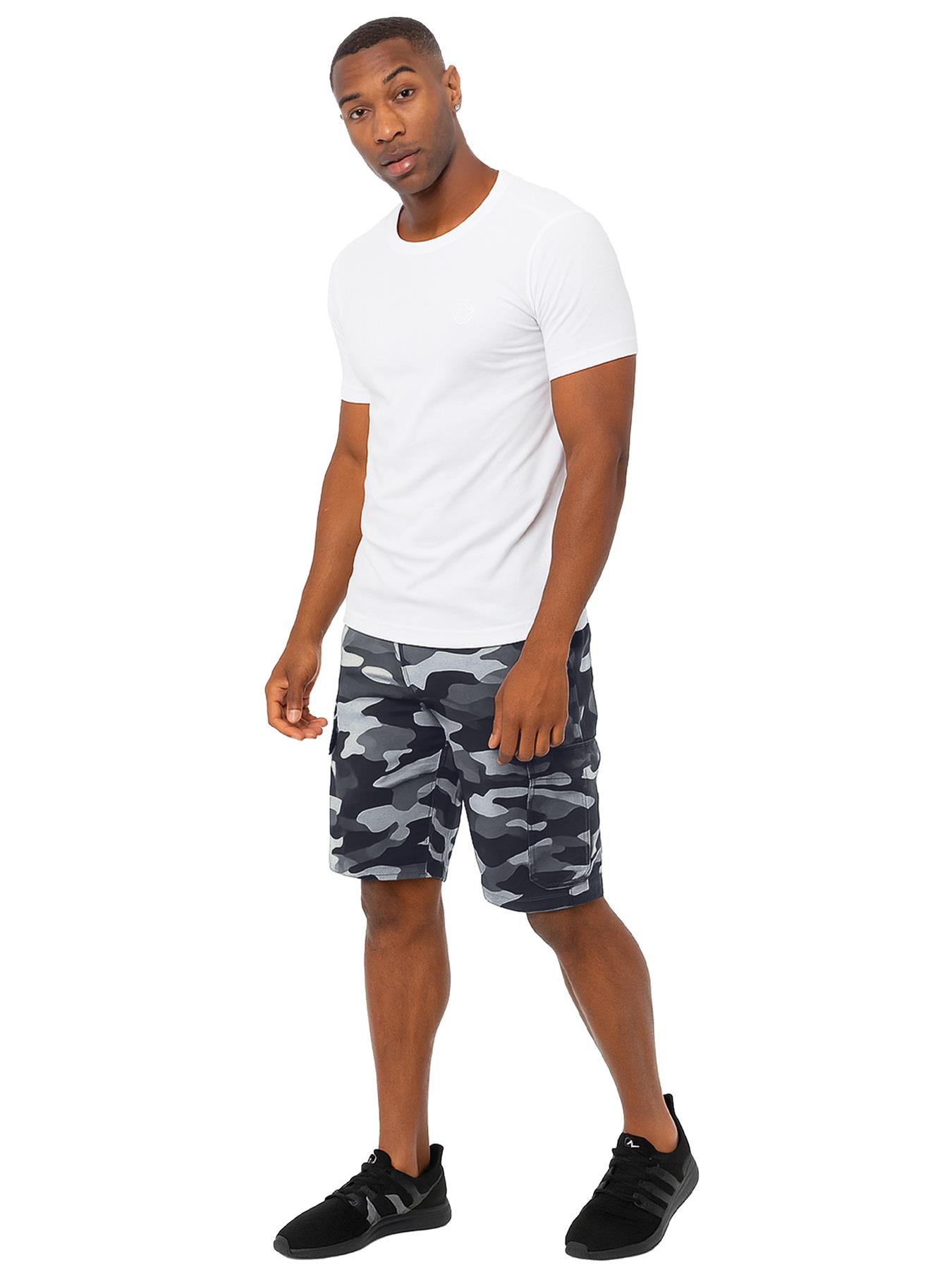 Kruze Mens Cargo Shorts Army Combat Camouflage Cotton Work Casual Half Pants - Picture 33 of 40