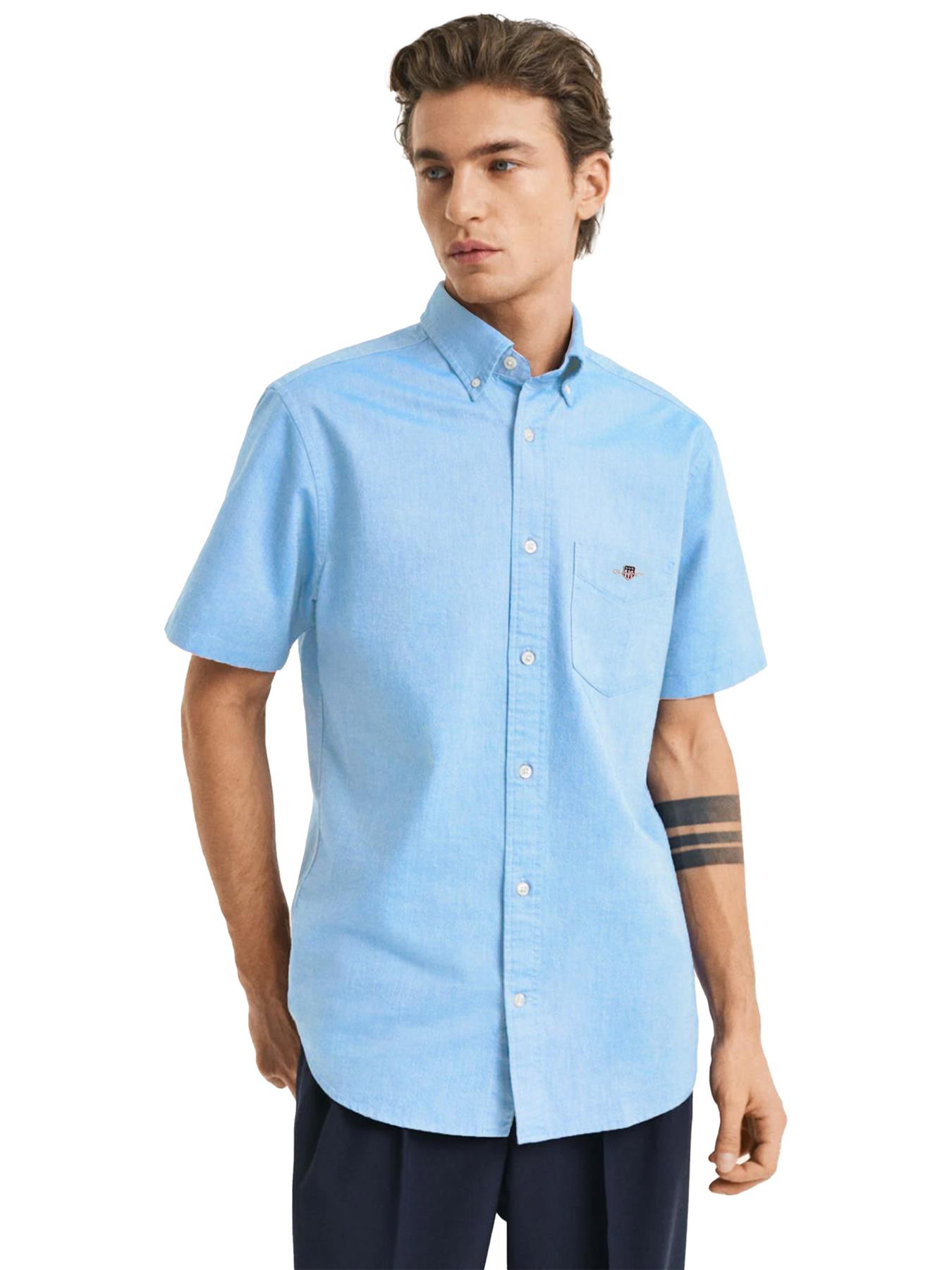 Gant Mens Long Sleeve Shirts 100% Cotton Regular Fit Smart Formal Shirt UK S-2XL - Picture 8 of 74