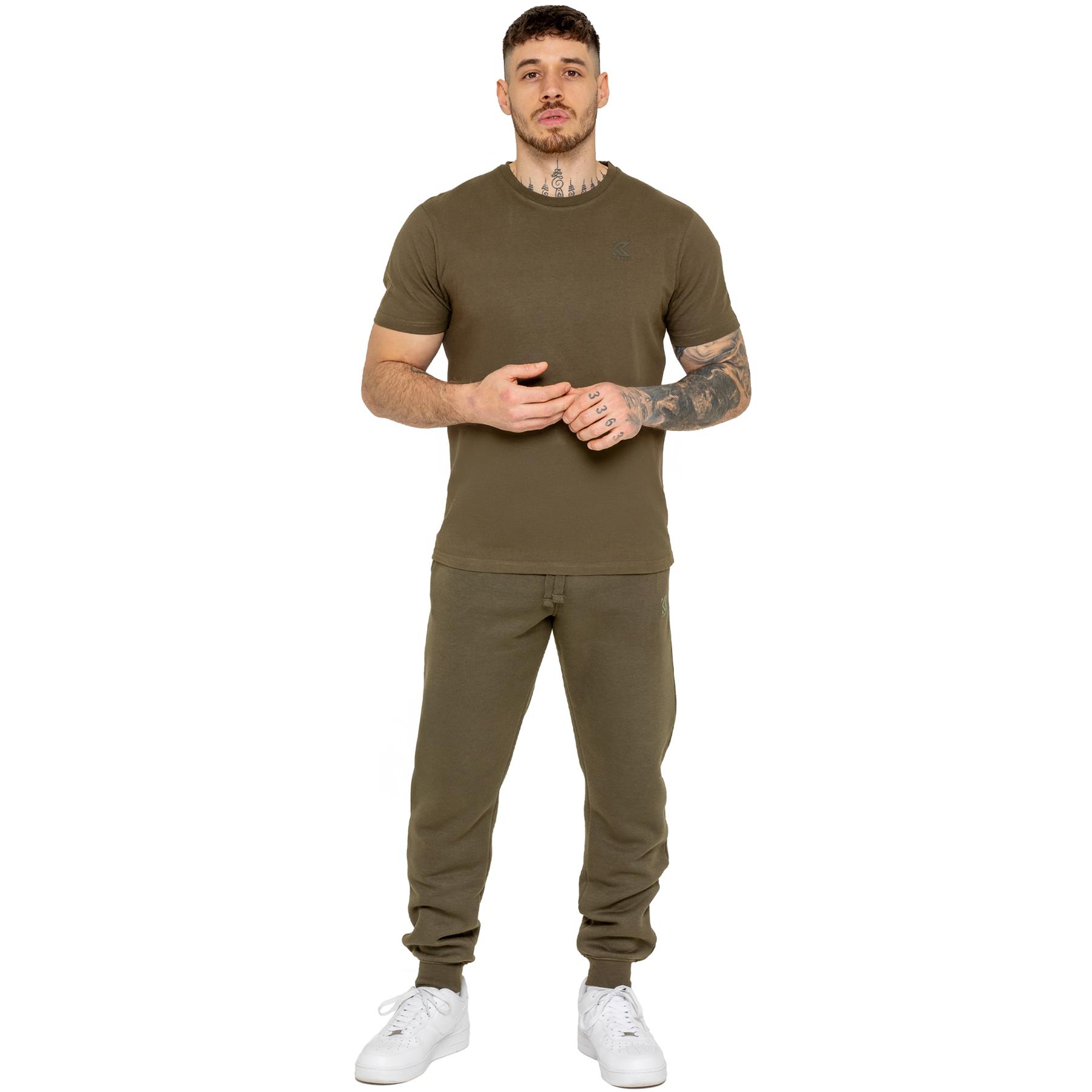 Kruze Hommes Jogging Décontracté à Élastique Polaire Coupe Standard Jogging Bas - Picture 9 of 16