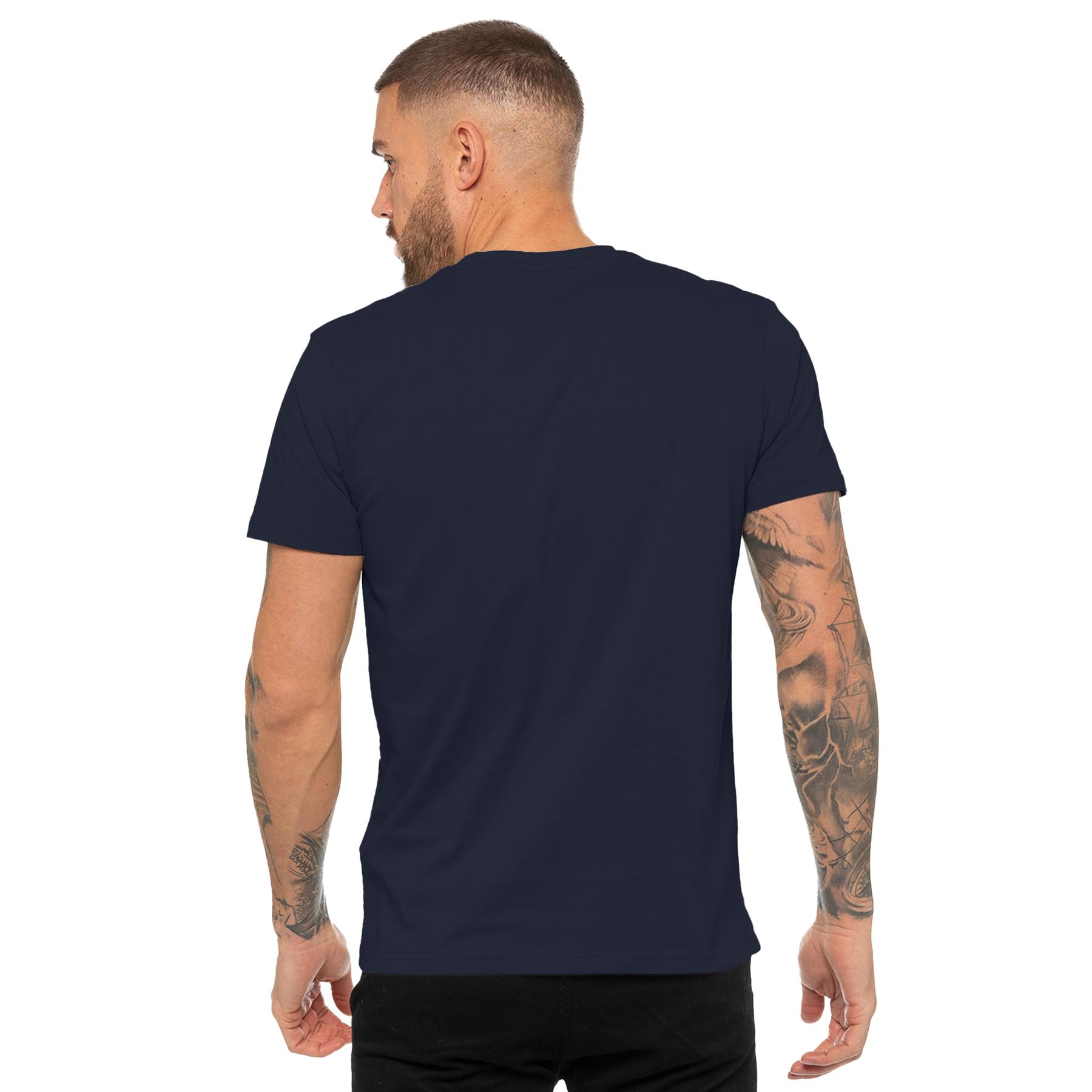 Enzo Mens T Shirt Short Sleeve Top Plain Cotton Crew Neck Casual Shirt - Picture 49 of 71
