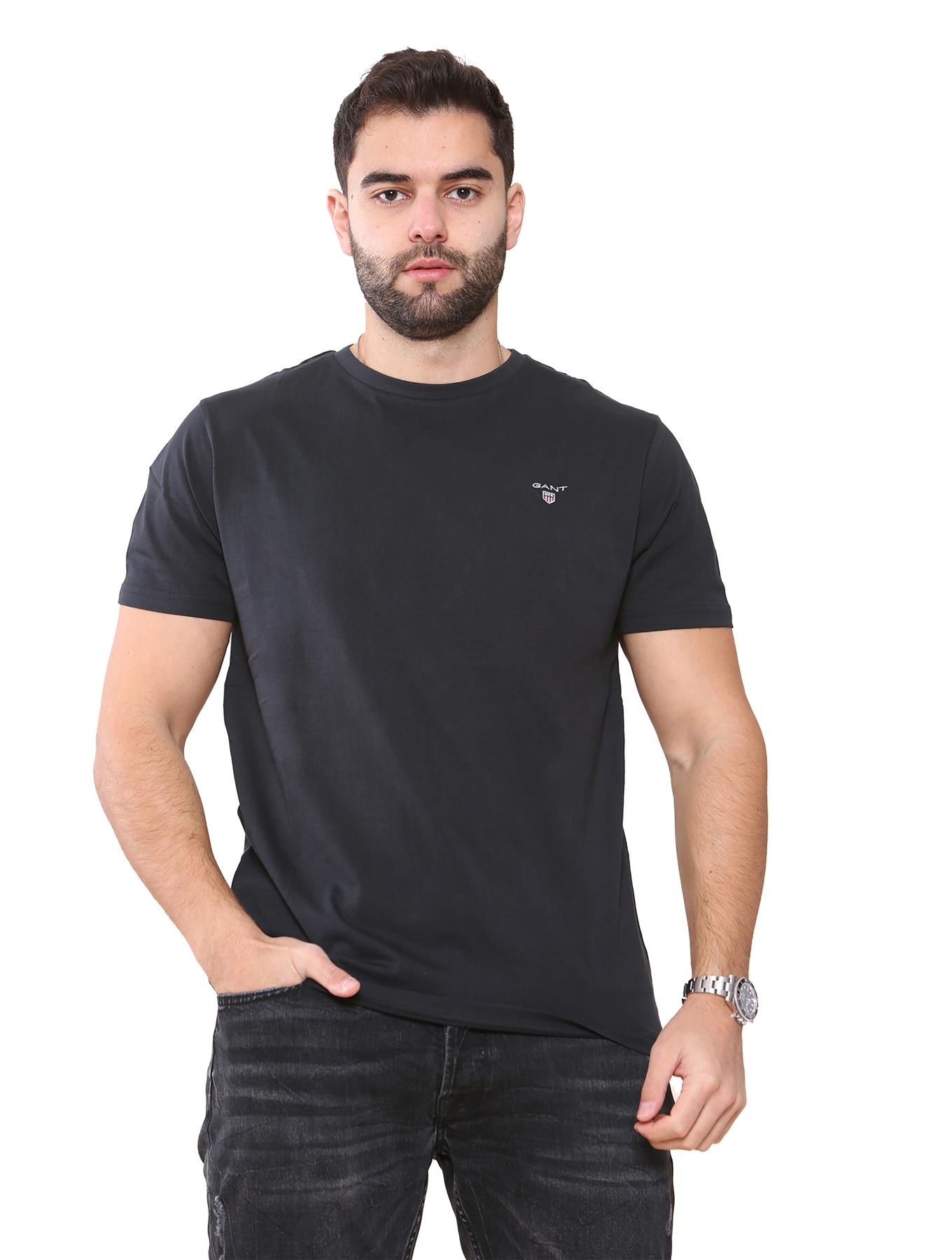 GANT Algodón Hombre Camisetas Manga Corta Casual Top Cuello Redondo Talla UK - Imagen 2 de 95