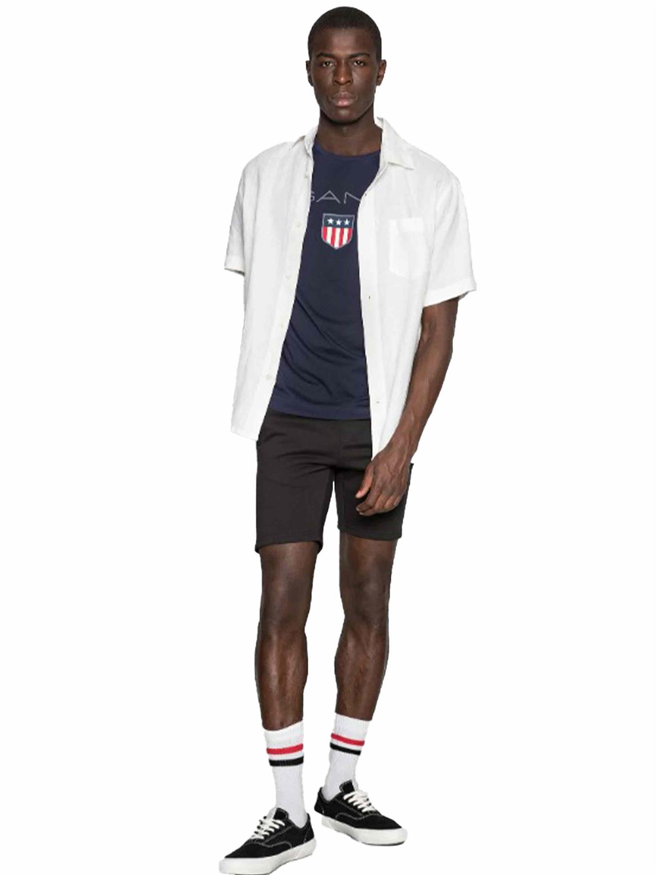 GANT Algodón Hombre Camisetas Manga Corta Casual Top Cuello Redondo Talla UK - Imagen 23 de 95